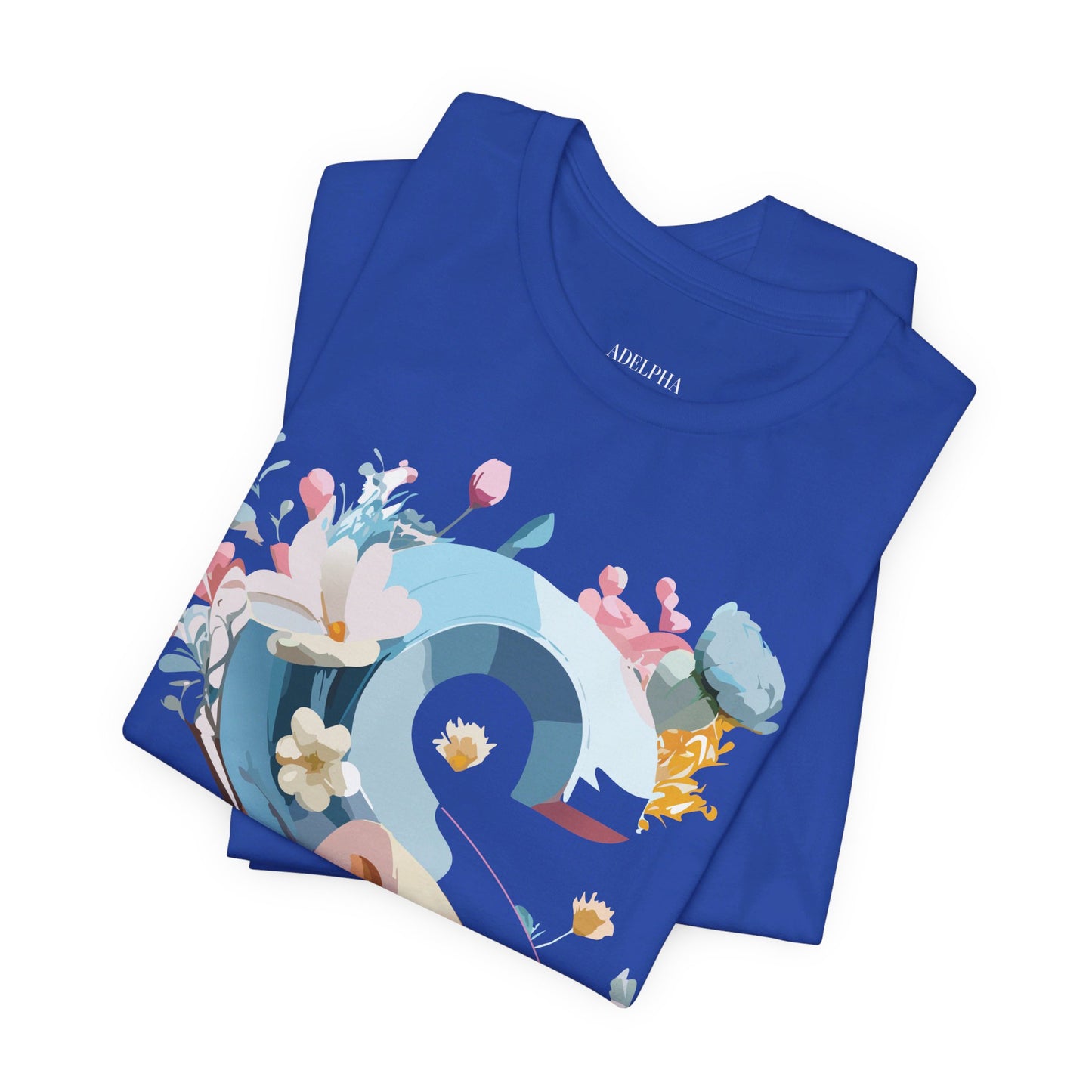 Natural Cotton Tee Shirt - Letters Collection - S Printify