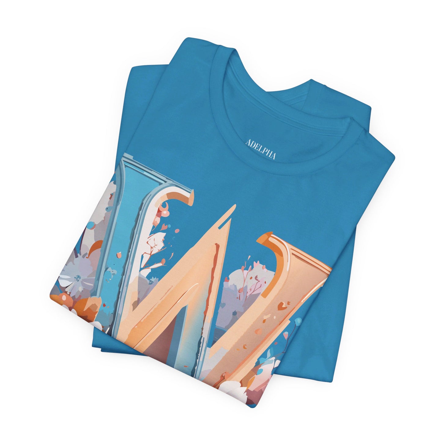 Natural Cotton Tee Shirt - Letters Collection - W Printify