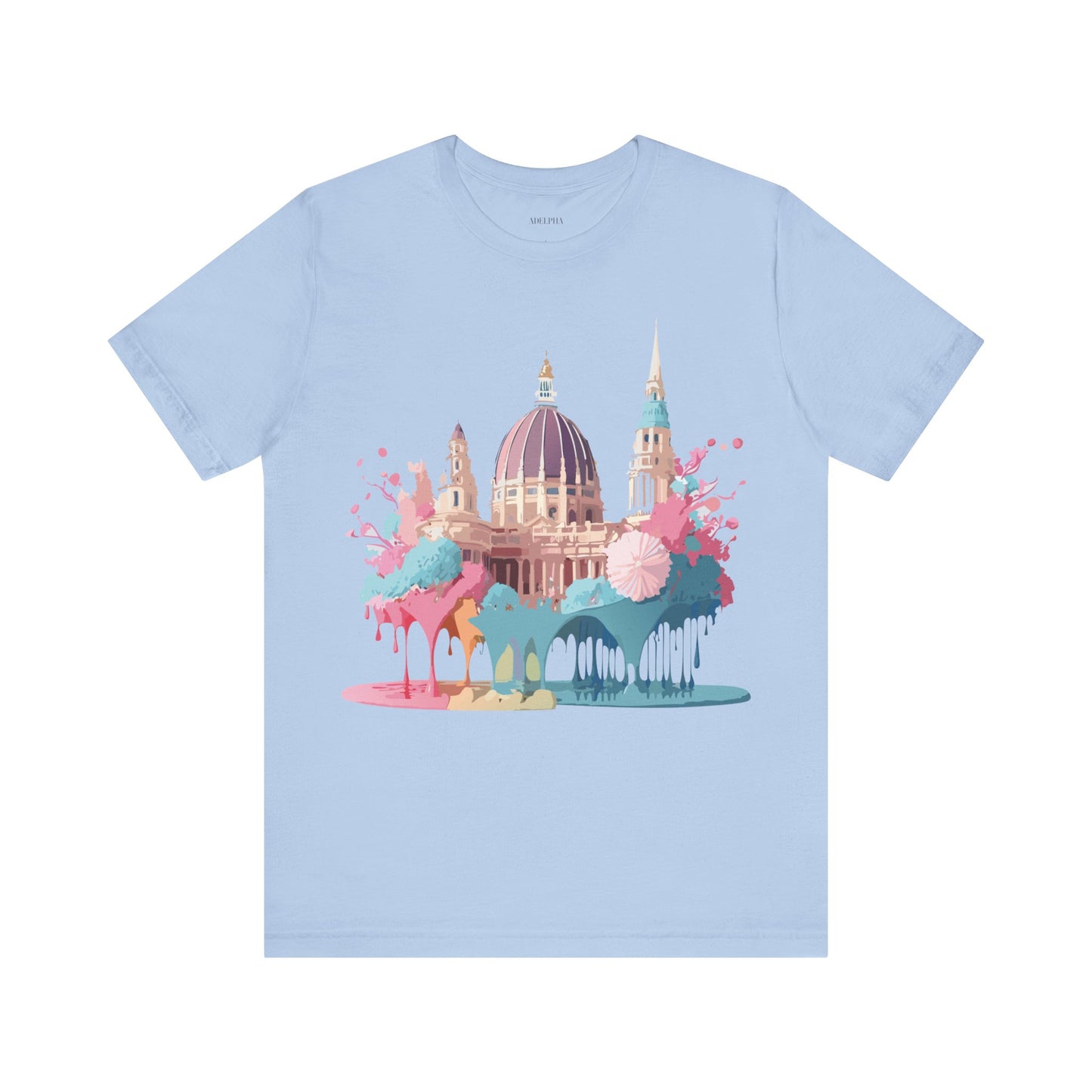 Natural Cotton Tee Shirt - Beautiful Places Collection - Vienna Printify