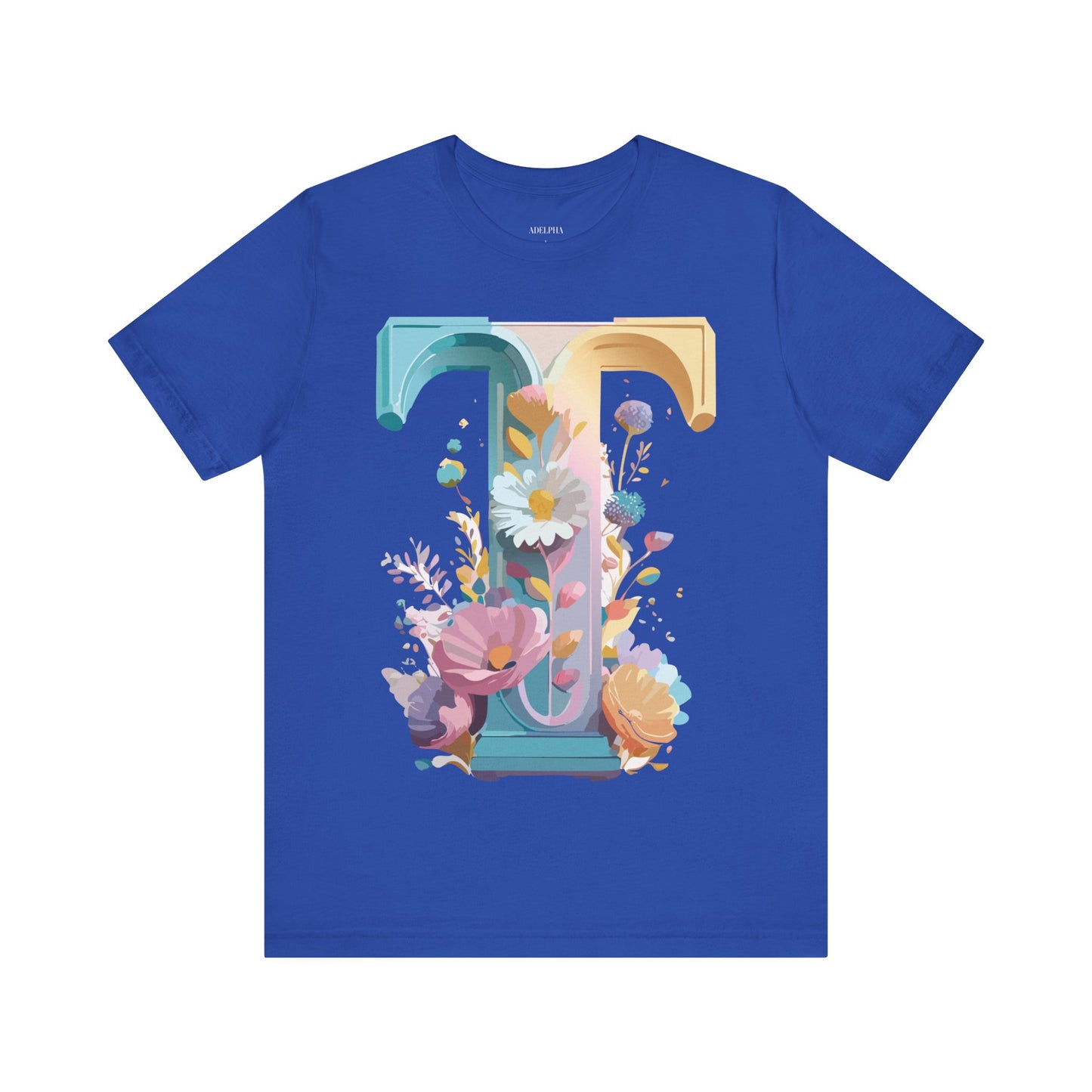 Natural Cotton Tee Shirt - Letters Collection - T Printify