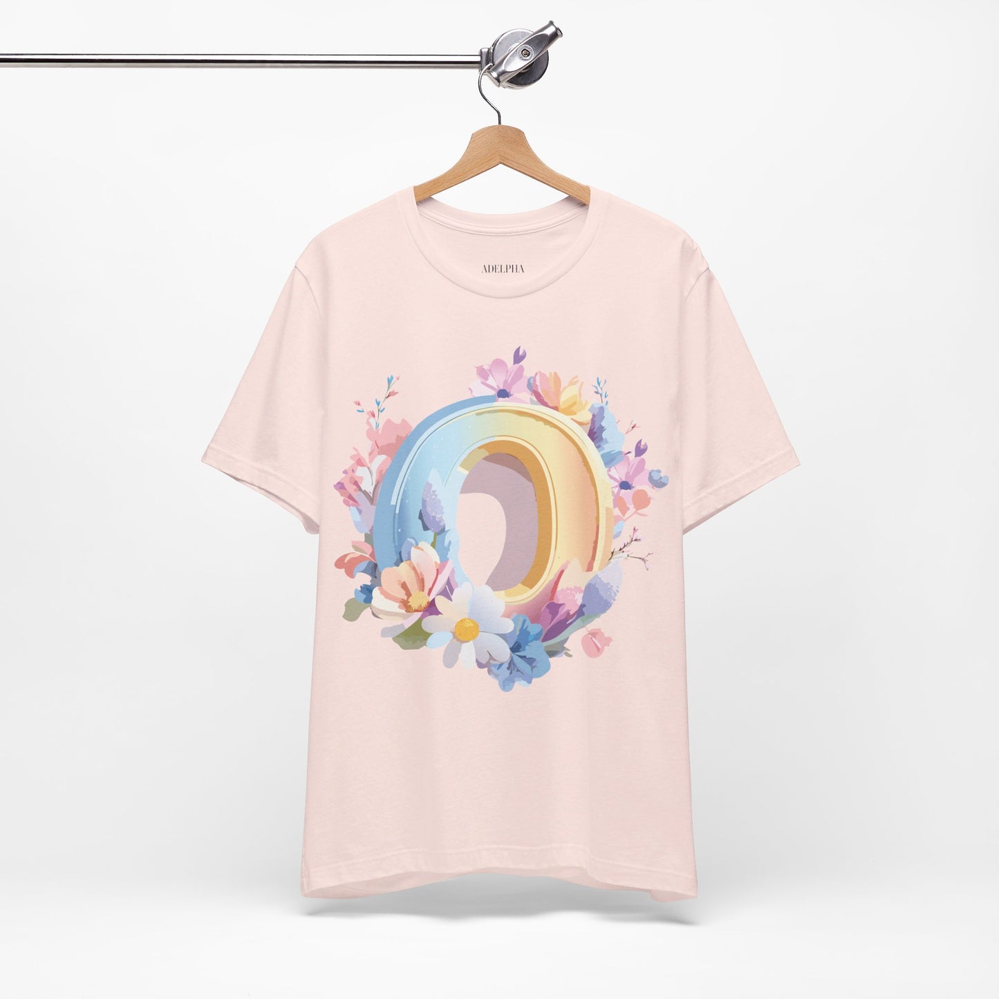 Natural Cotton Tee Shirt - Letters Collection - O Printify