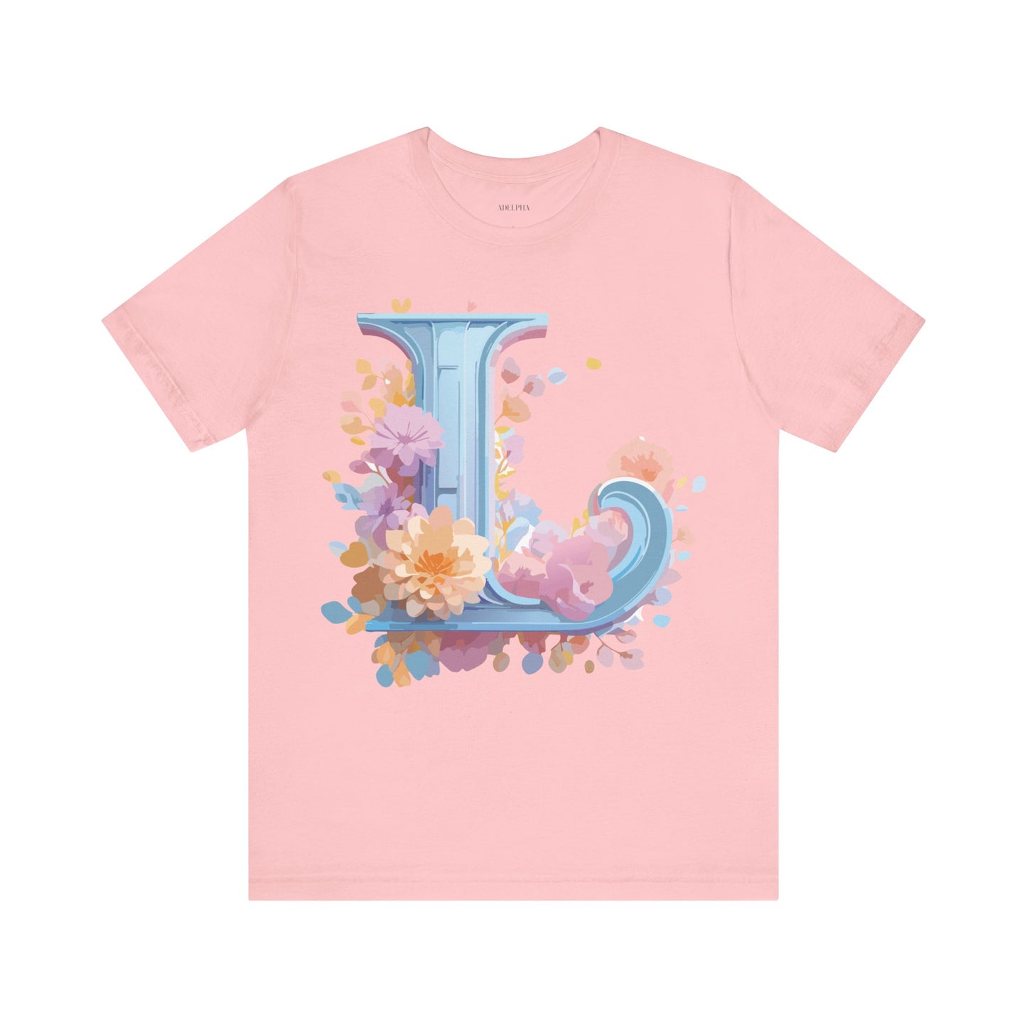 Natural Cotton Tee Shirt - Letters Collection - L Printify