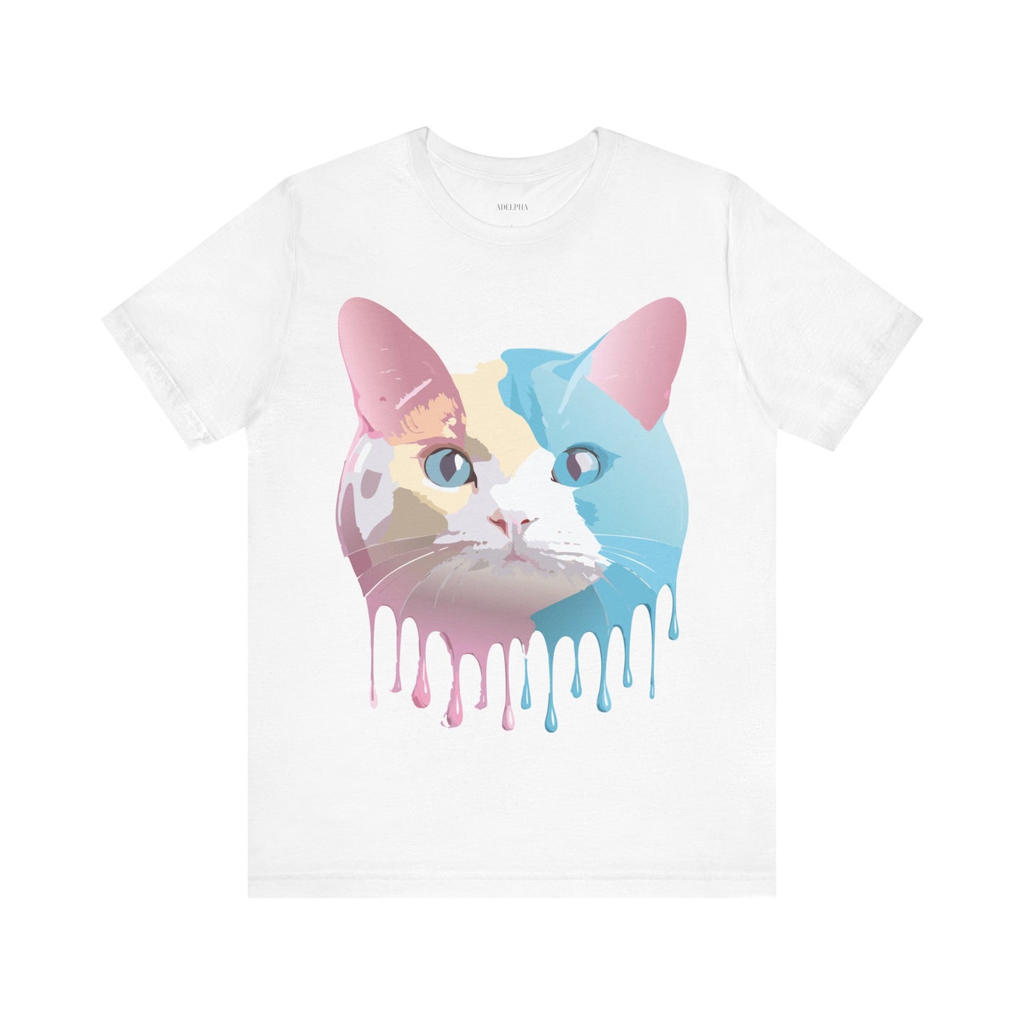 Natural Cotton Tee Shirt with Cat Printify