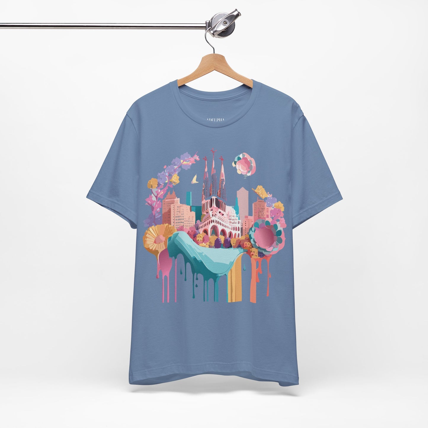Tourist Shirt, Shirt with Barcelona - ADELPHA