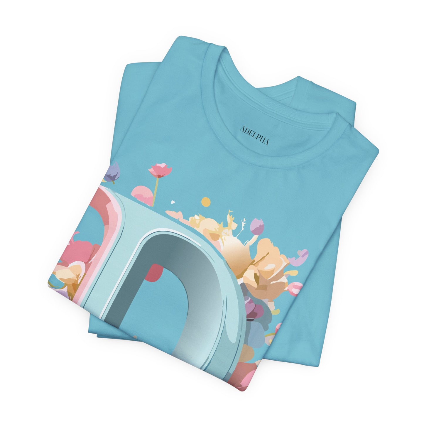 Natural Cotton Tee Shirt - Letters Collection - D Printify