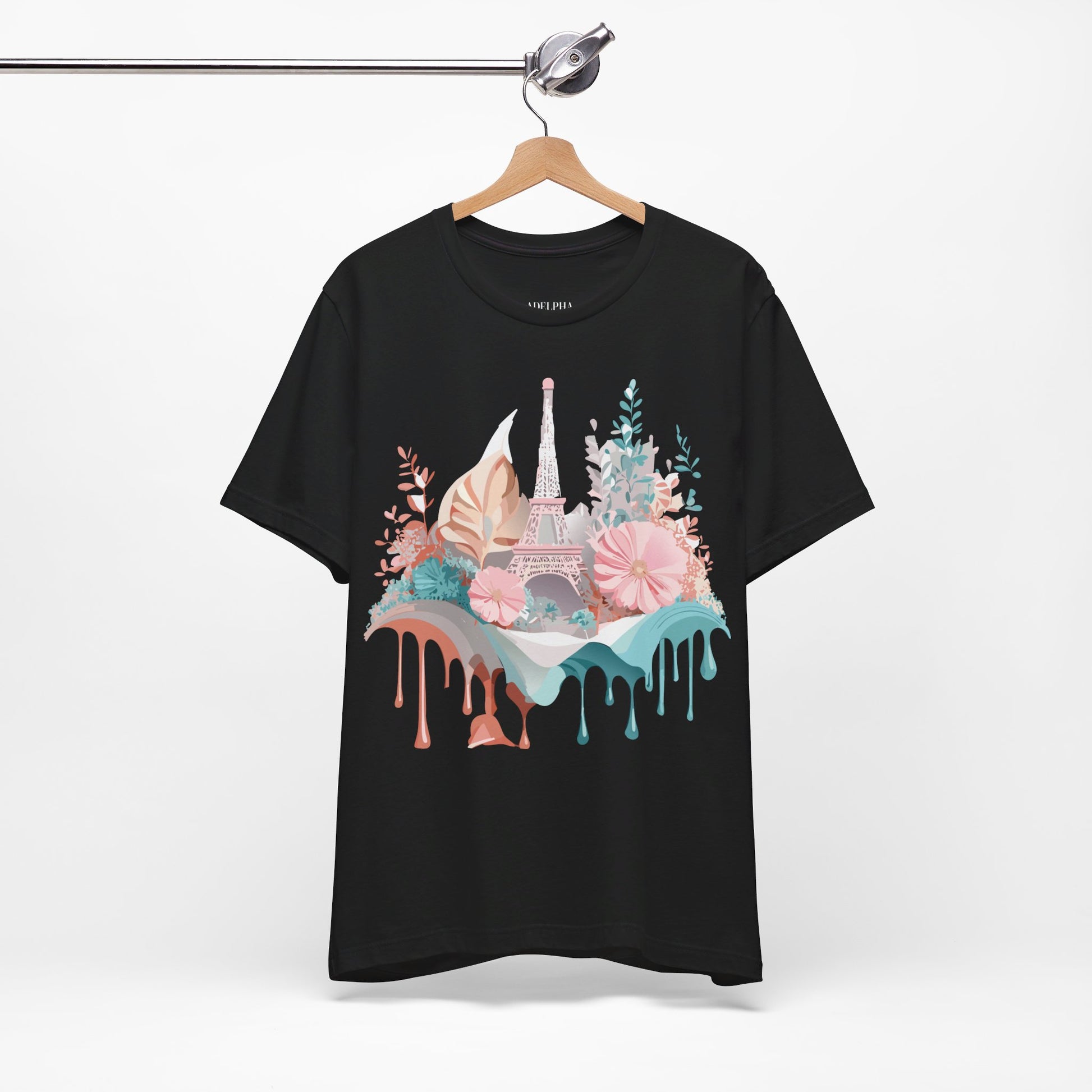 Natural Cotton Tee Shirt - Beautiful Places Collection - Paris Printify