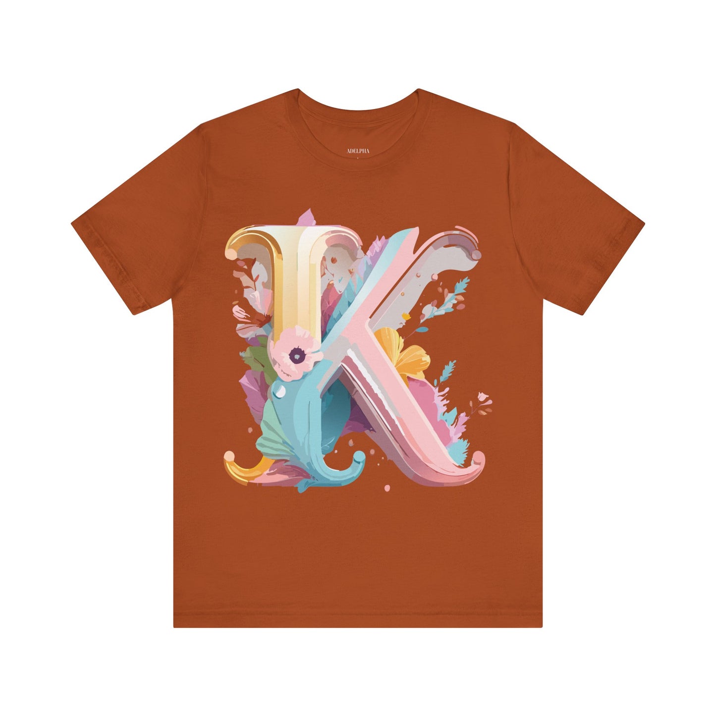 Natural Cotton Tee Shirt - Letters Collection - K Printify