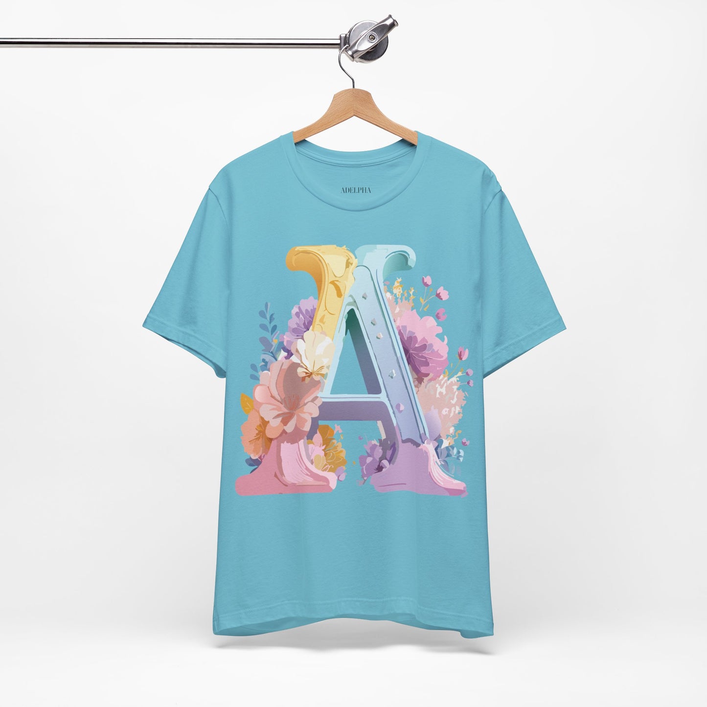 Natural Cotton Tee Shirt - Letters Collection - A Printify