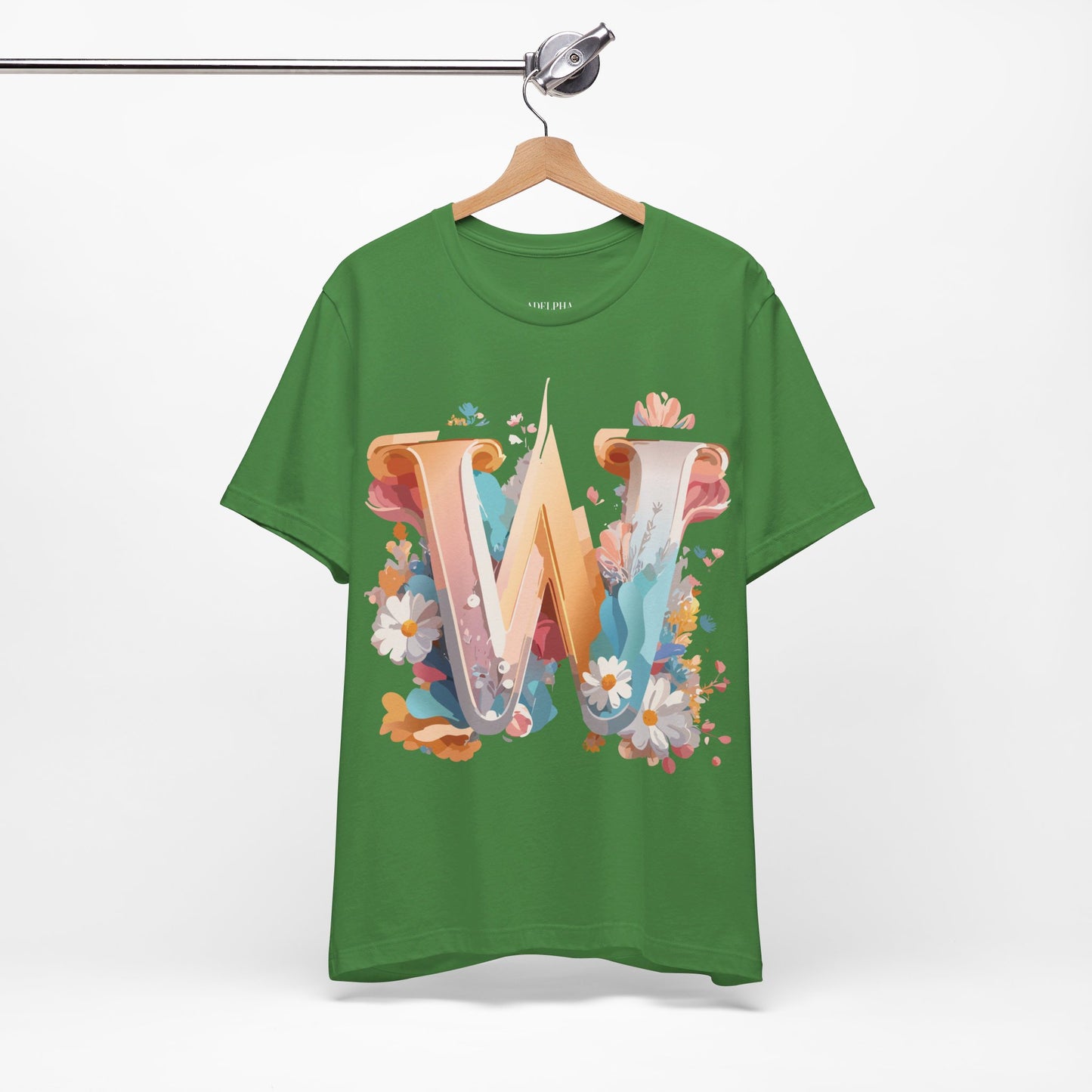 Natural Cotton Tee Shirt - Letters Collection - W Printify