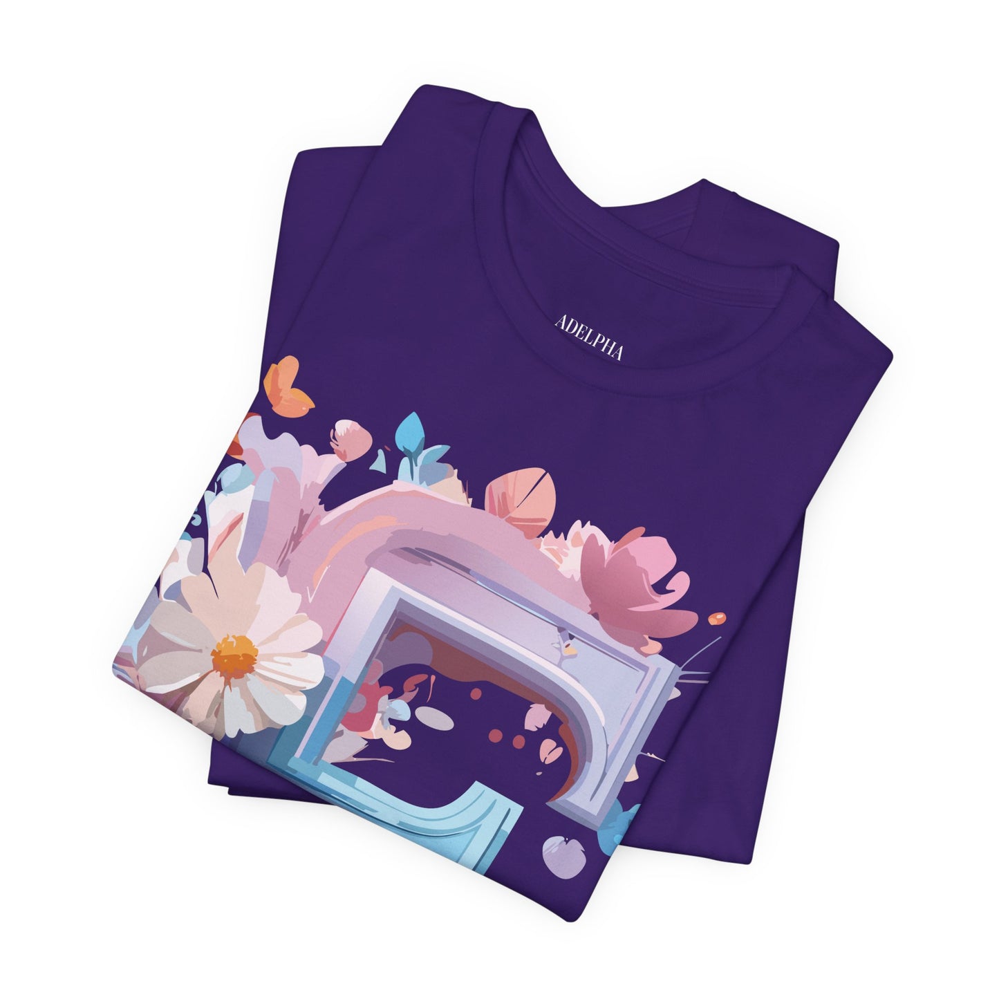 Natural Cotton Tee Shirt - Letters Collection - F Printify
