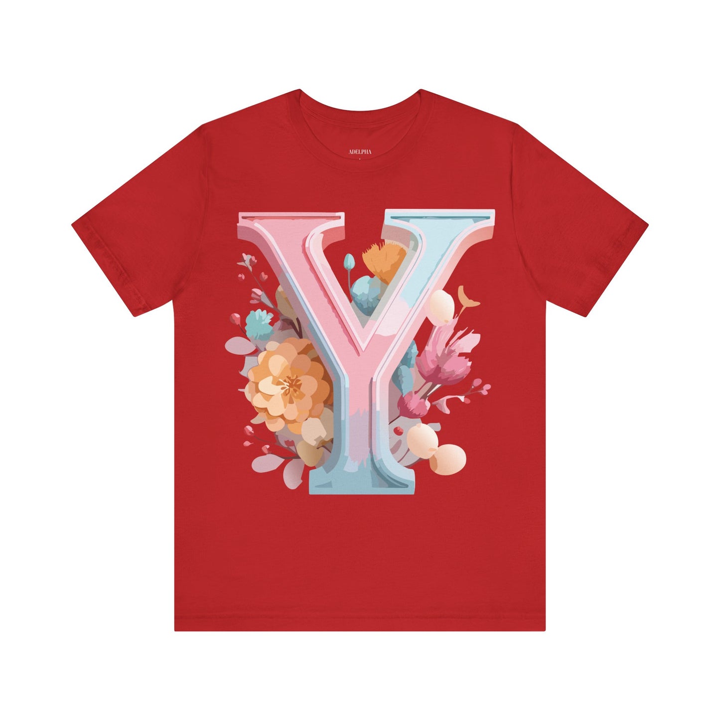 Natural Cotton Tee Shirt - Letters Collection - Y Printify