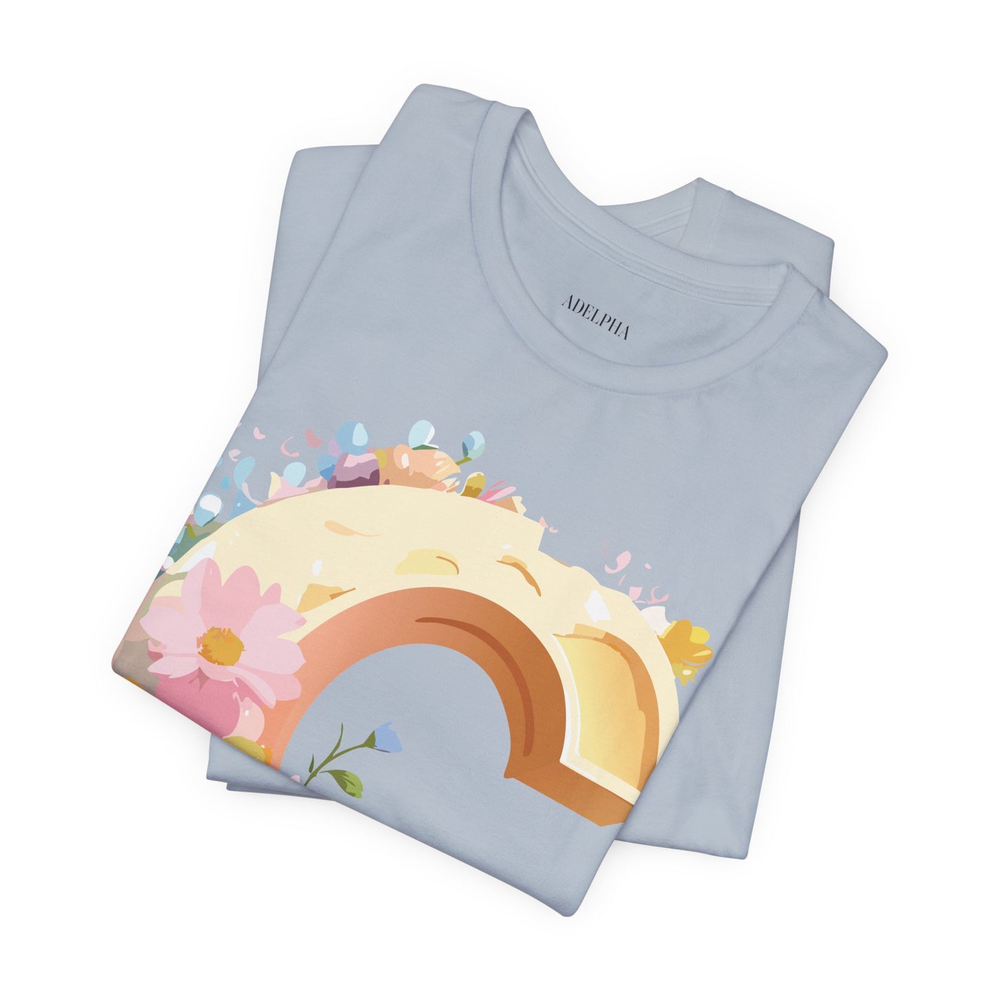 Natural Cotton Tee Shirt - Letters Collection - C Printify
