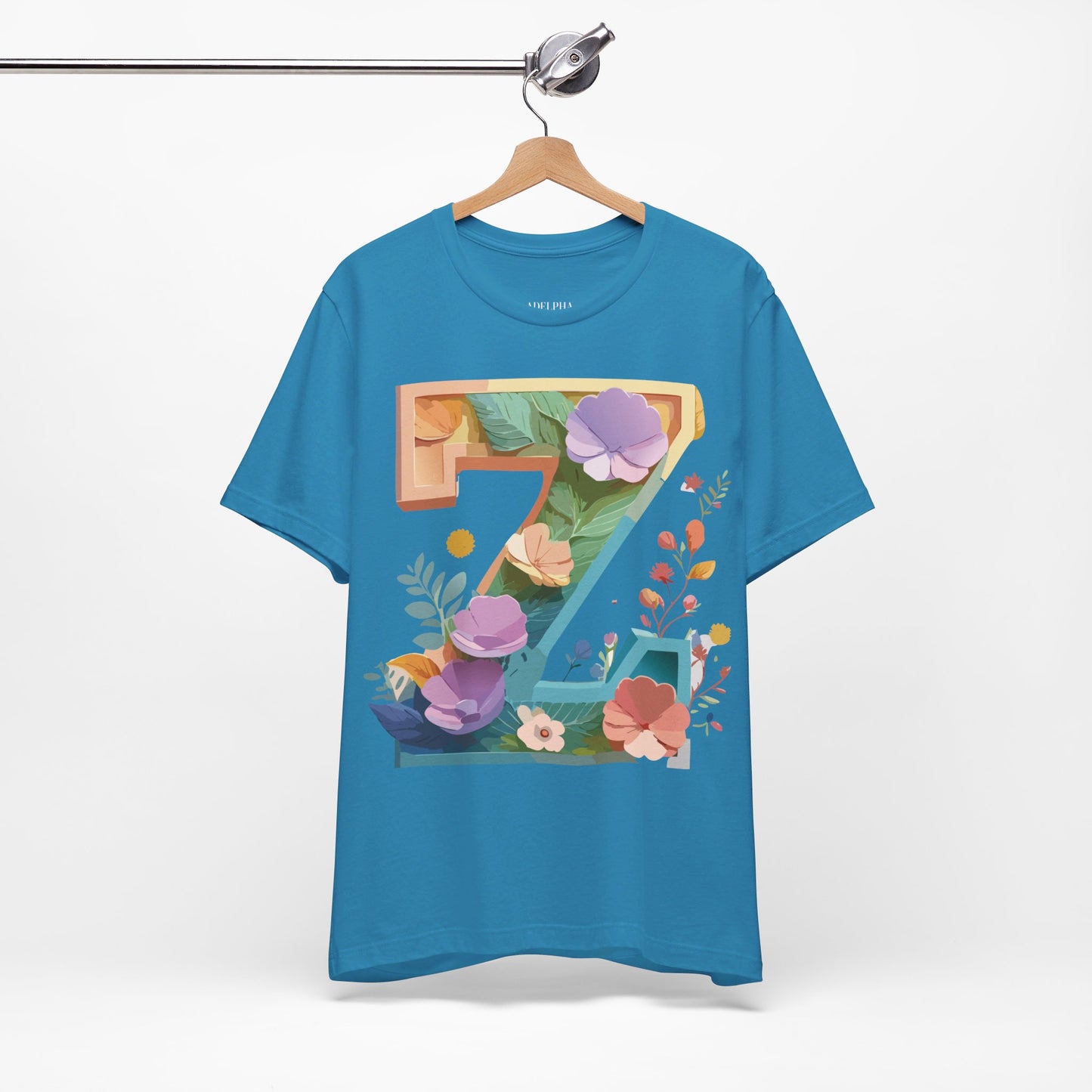 Natural Cotton Tee Shirt - Letters Collection - Z Printify