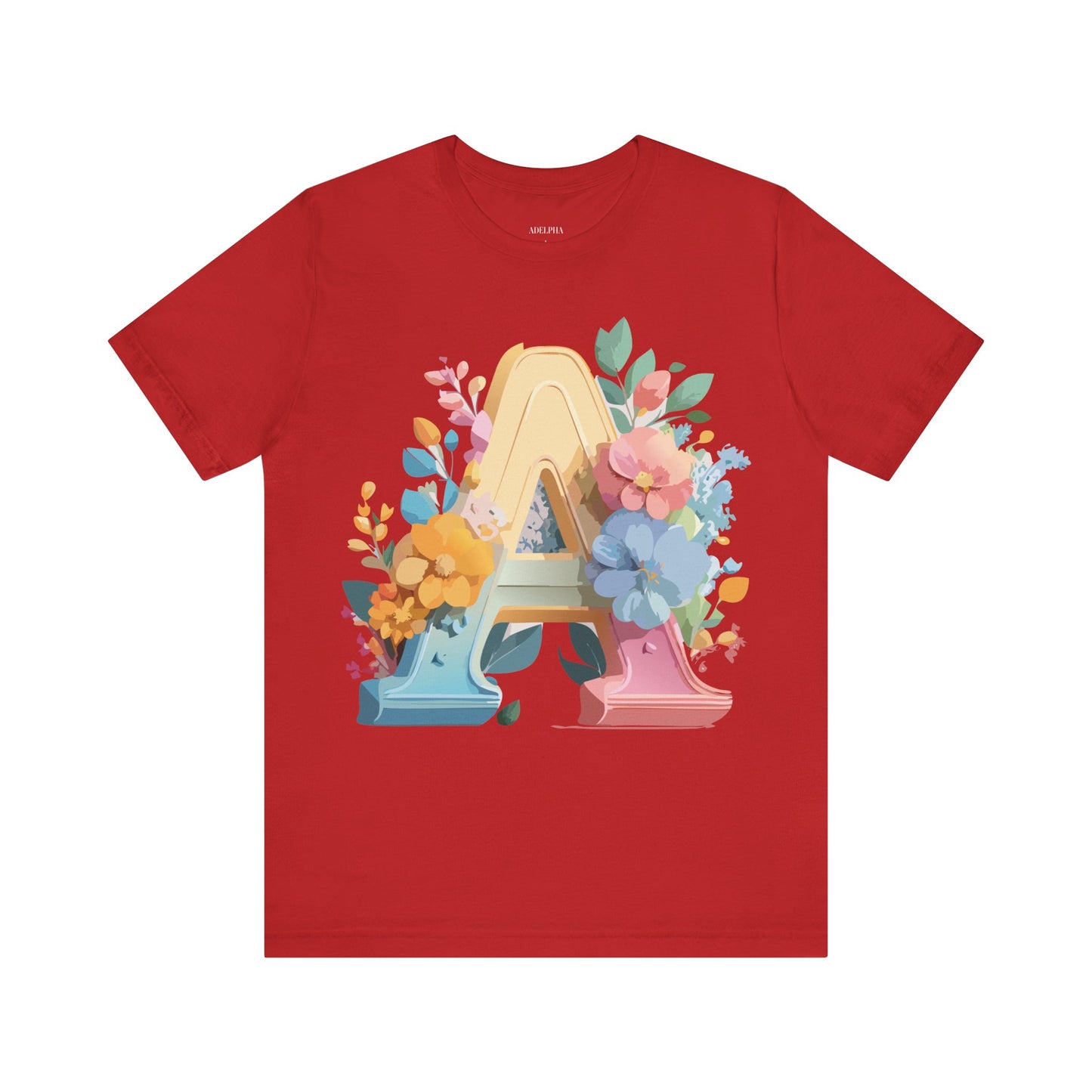 Natural Cotton Tee Shirt - Letters Collection - A Printify
