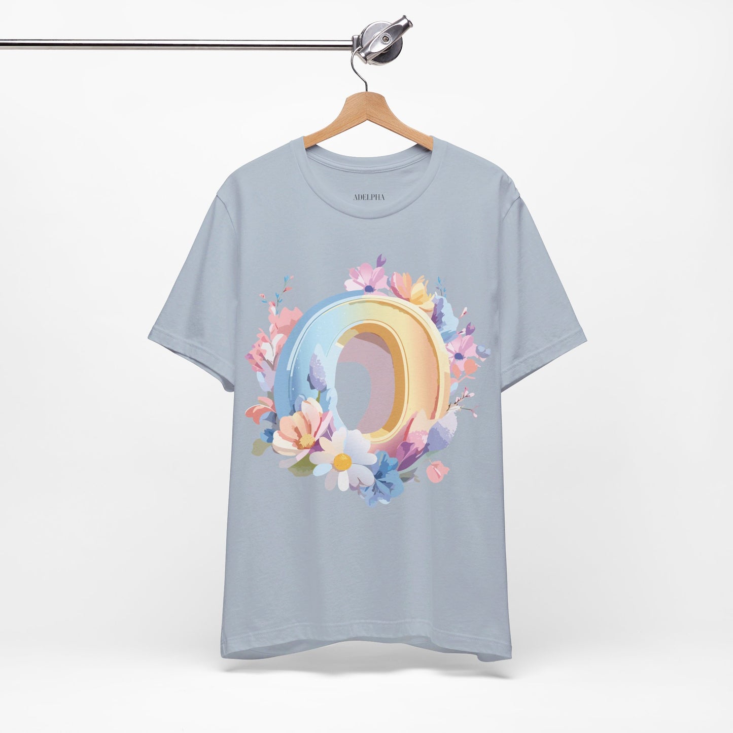 Natural Cotton Tee Shirt - Letters Collection - O Printify