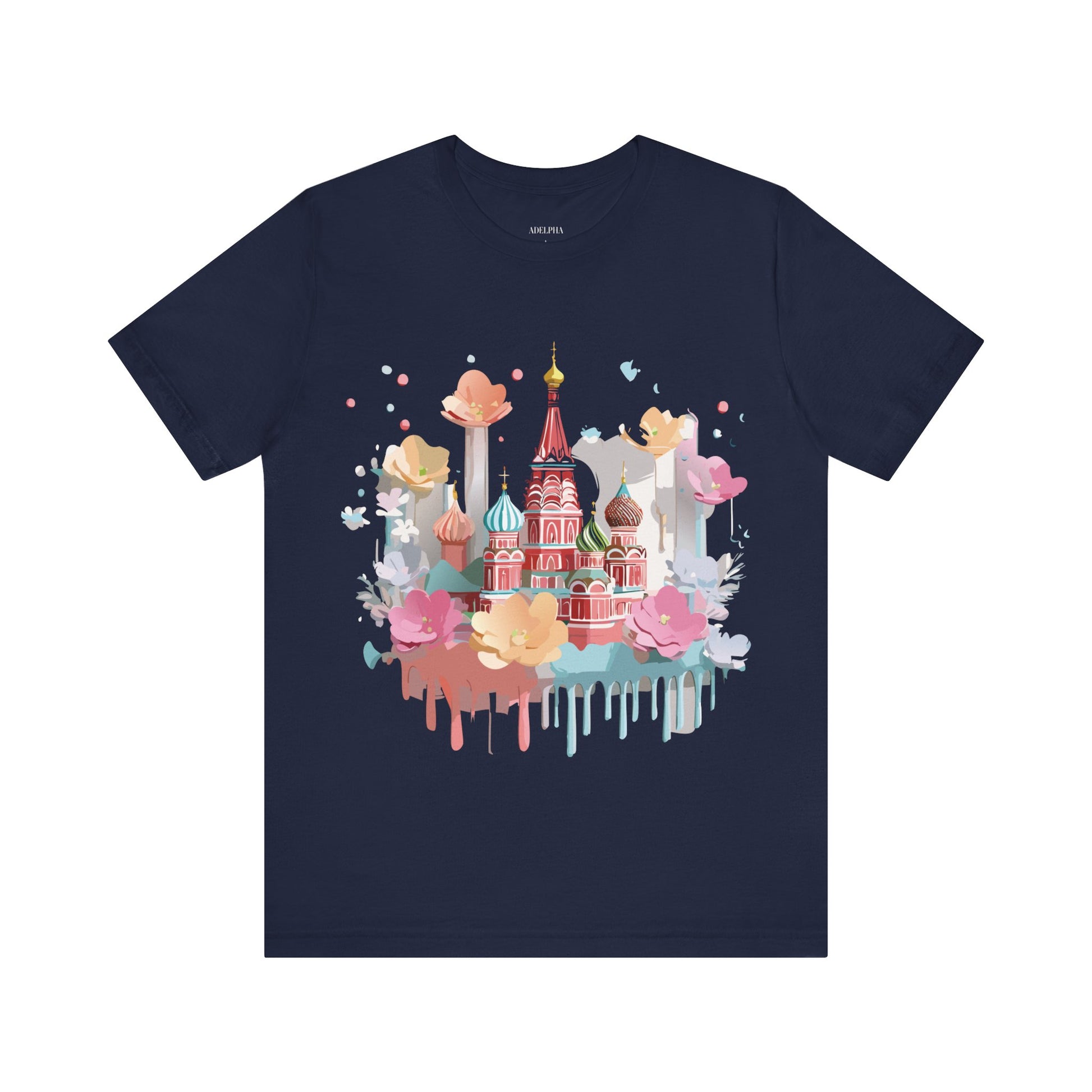 Natural Cotton Tee Shirt - Beautiful Places Collection - Moscow Printify