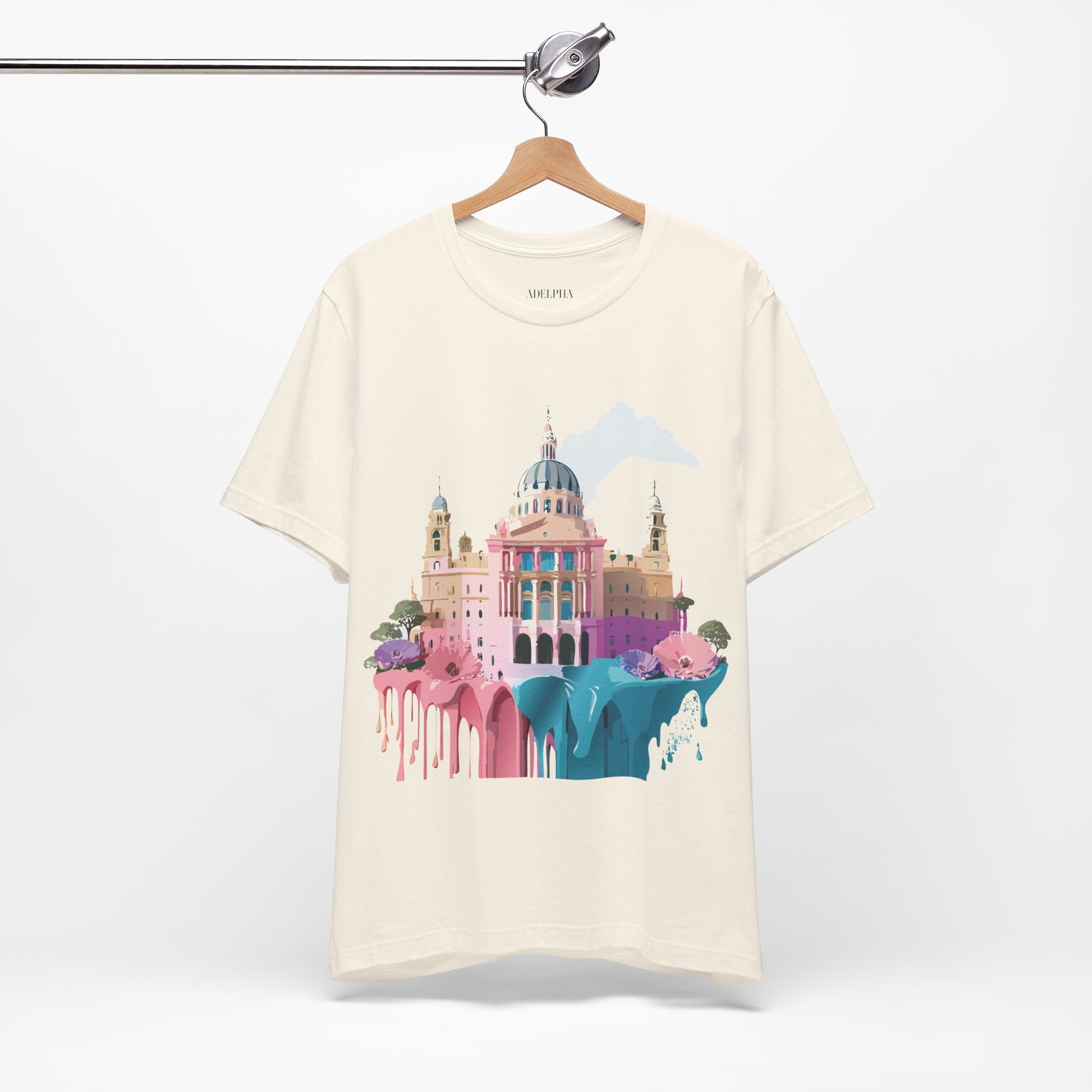 Natural Cotton Tee Shirt - Beautiful Places Collection - Madrid Printify