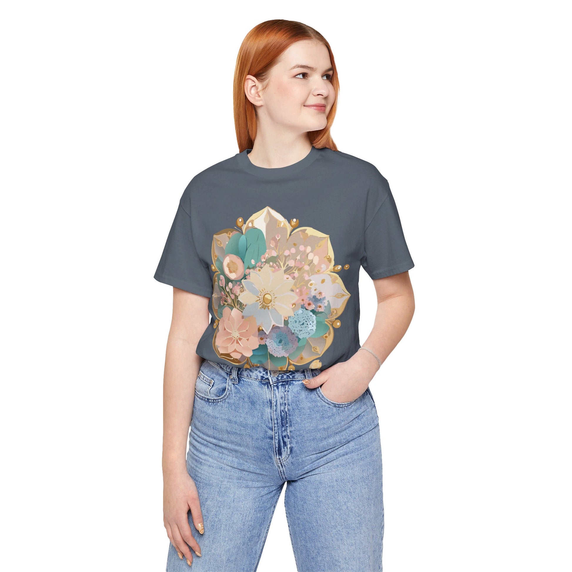 Natural Cotton Tee Shirt - Medallion Collection Printify