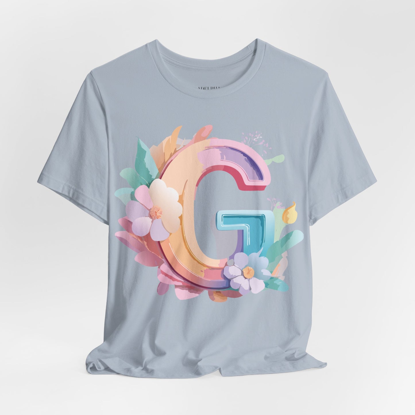 Natural Cotton Tee Shirt - Letters Collection - G Printify