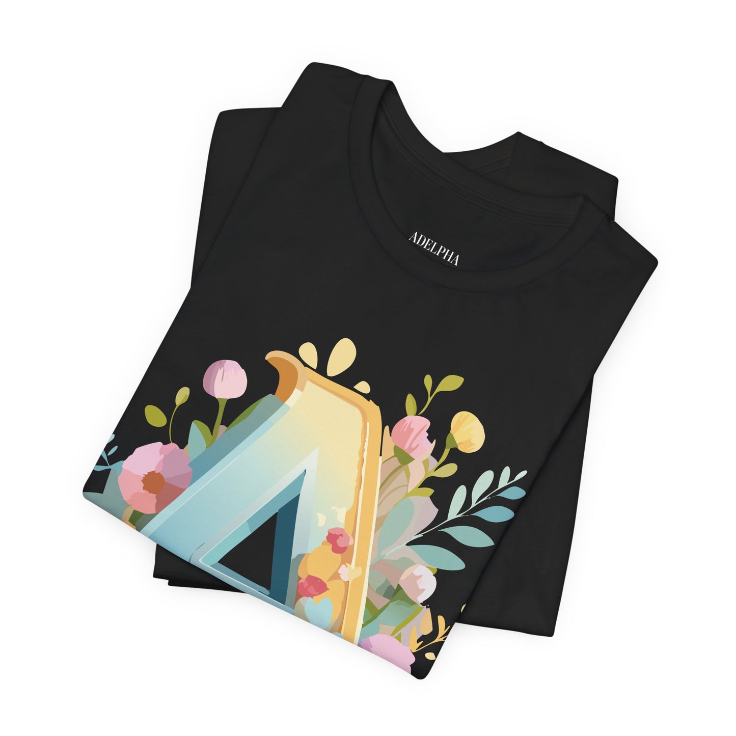 Natural Cotton Tee Shirt - Letters Collection - A Printify