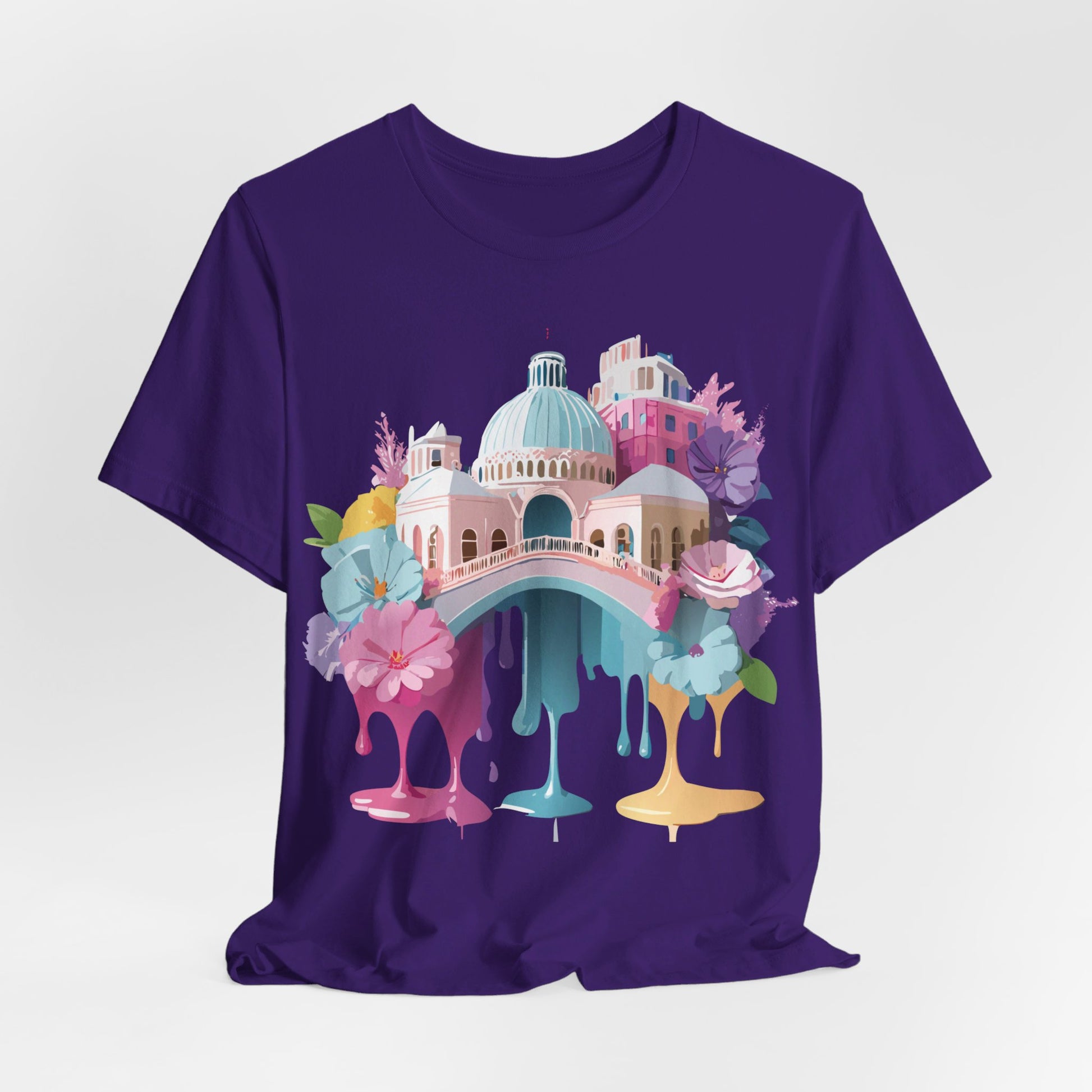 Natural Cotton Tee Shirt - Beautiful Places Collection - Venice Printify