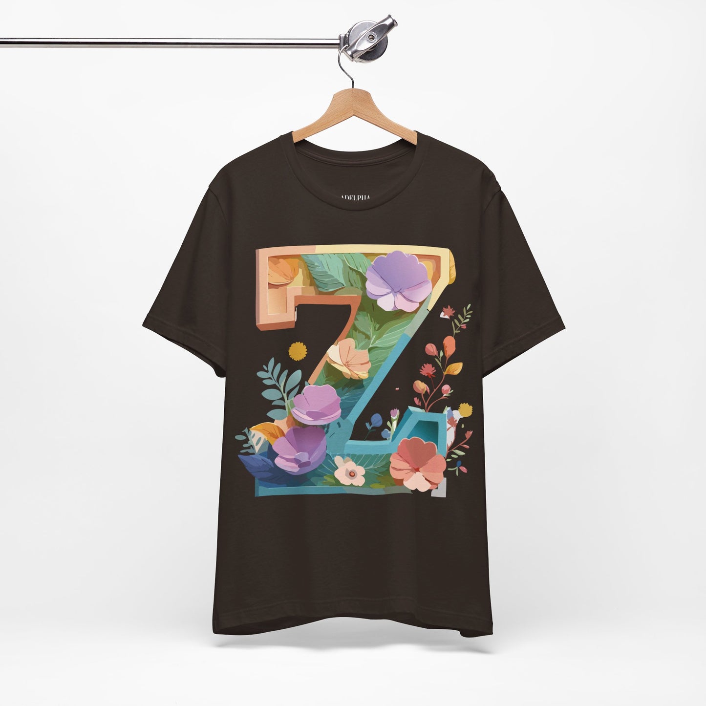 Natural Cotton Tee Shirt - Letters Collection - Z Printify