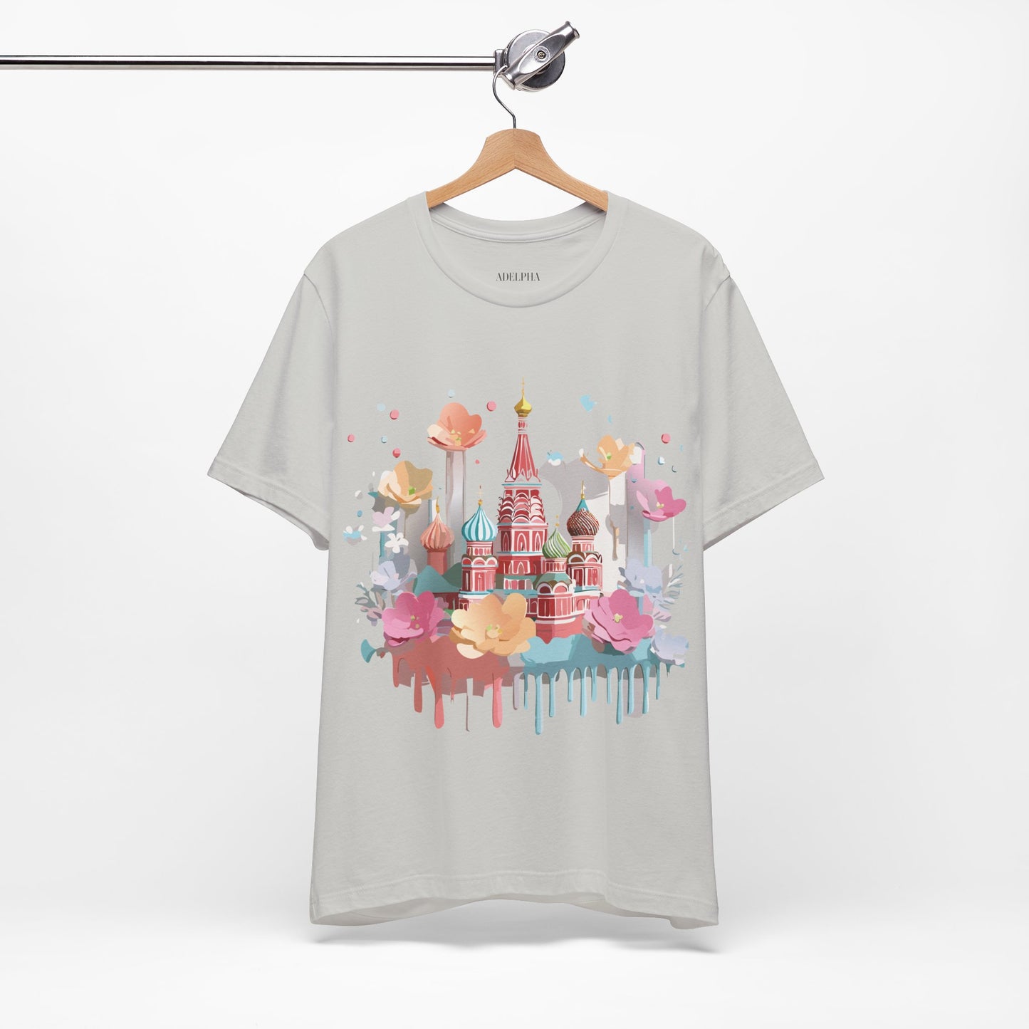 Natural Cotton Tee Shirt - Beautiful Places Collection - Moscow Printify