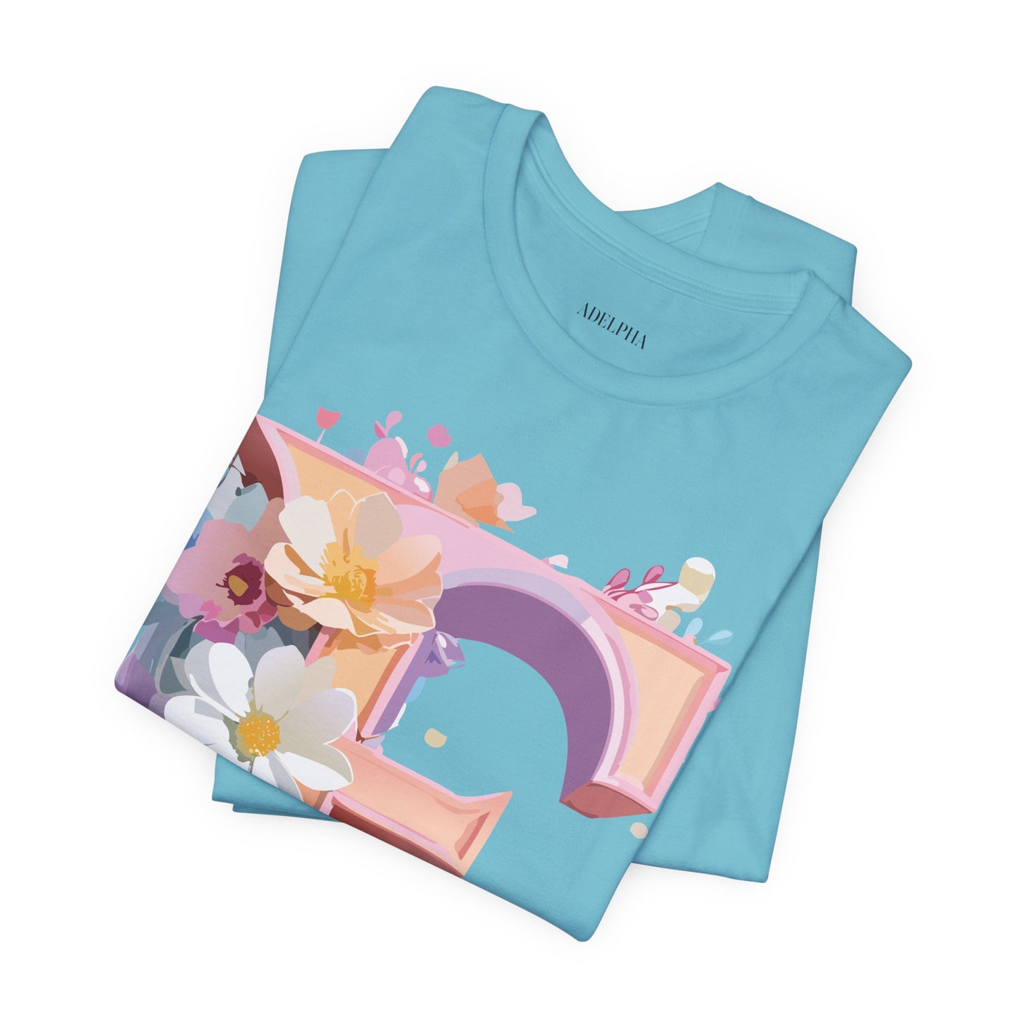 Natural Cotton Tee Shirt - Letters Collection - E Printify
