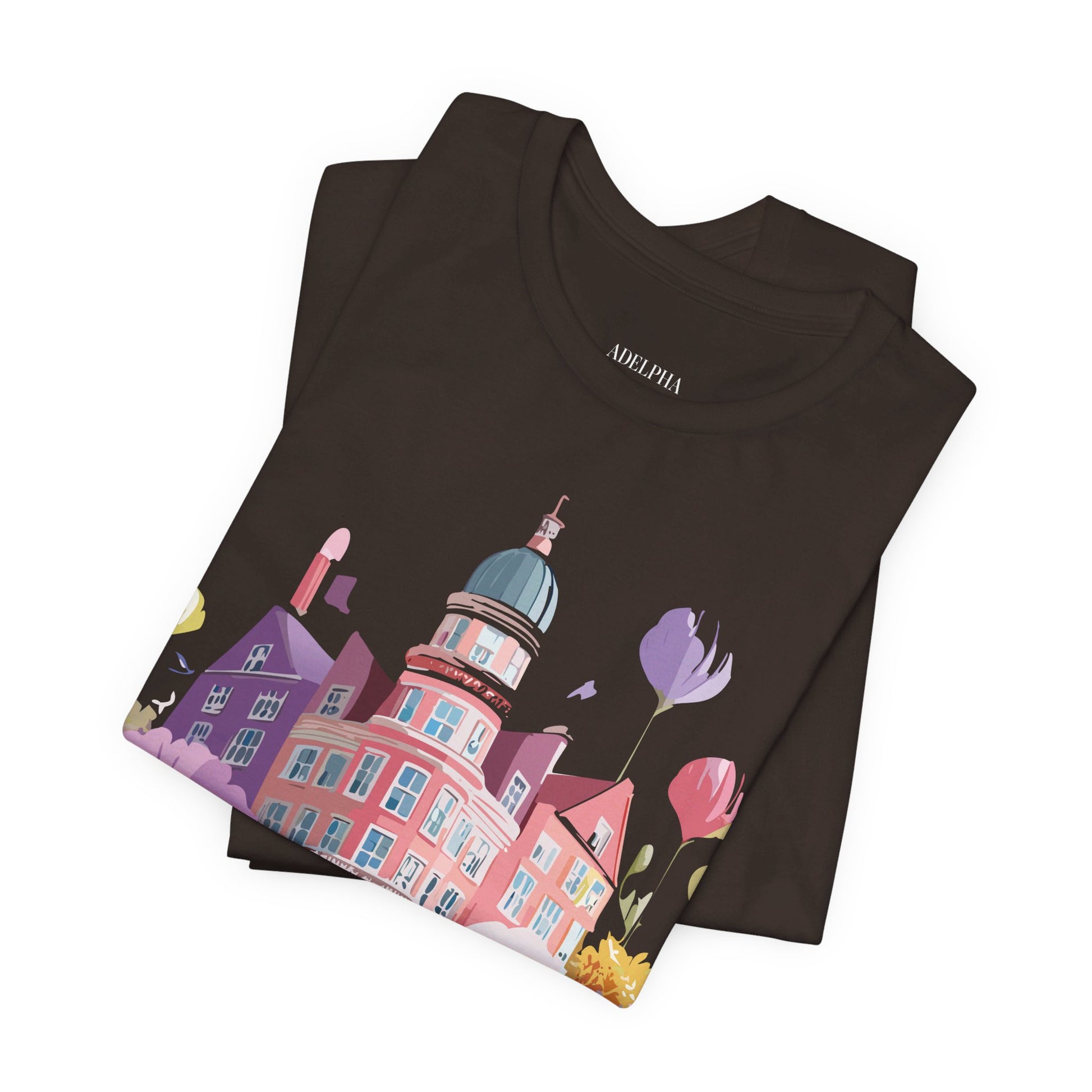 Natural Cotton Tee Shirt - Beautiful Places Collection - Amsterdam Printify
