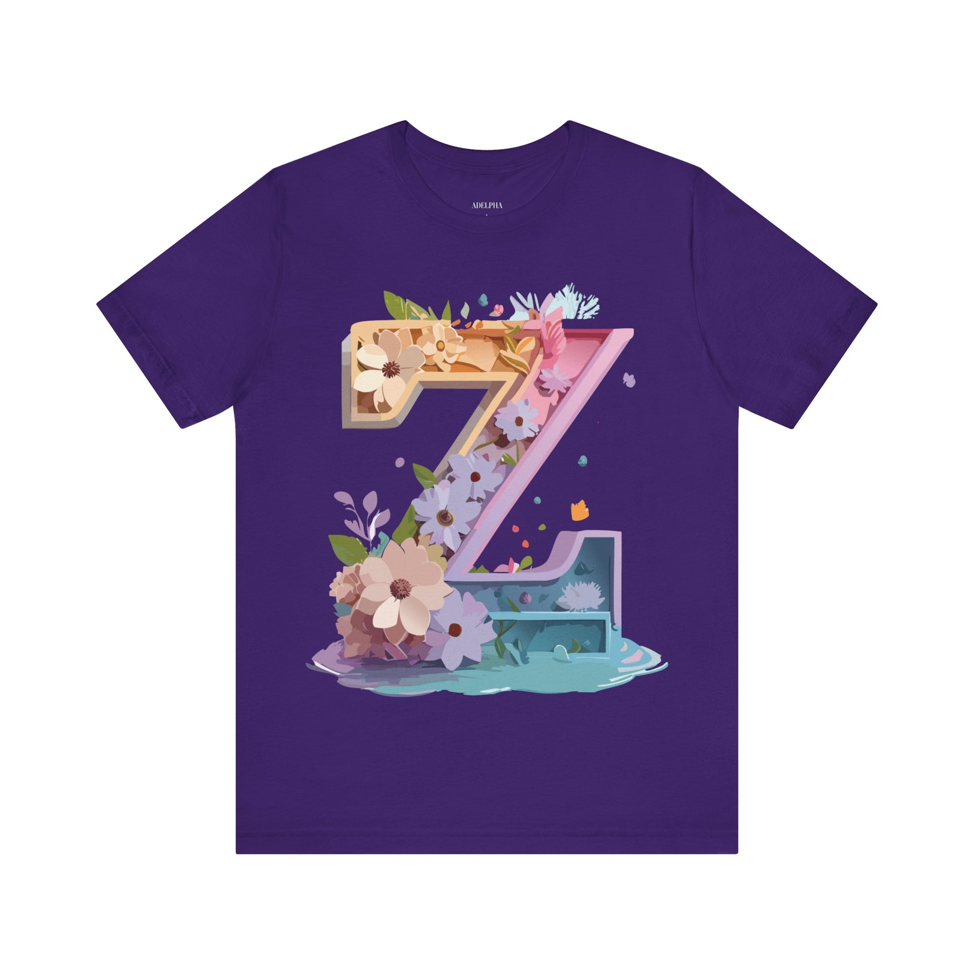 Natural Cotton Tee Shirt - Letters Collection - Z Printify