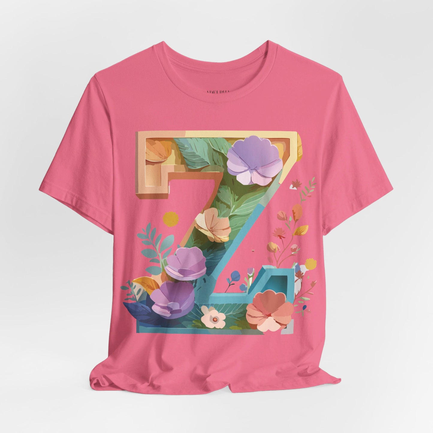 Natural Cotton Tee Shirt - Letters Collection - Z Printify
