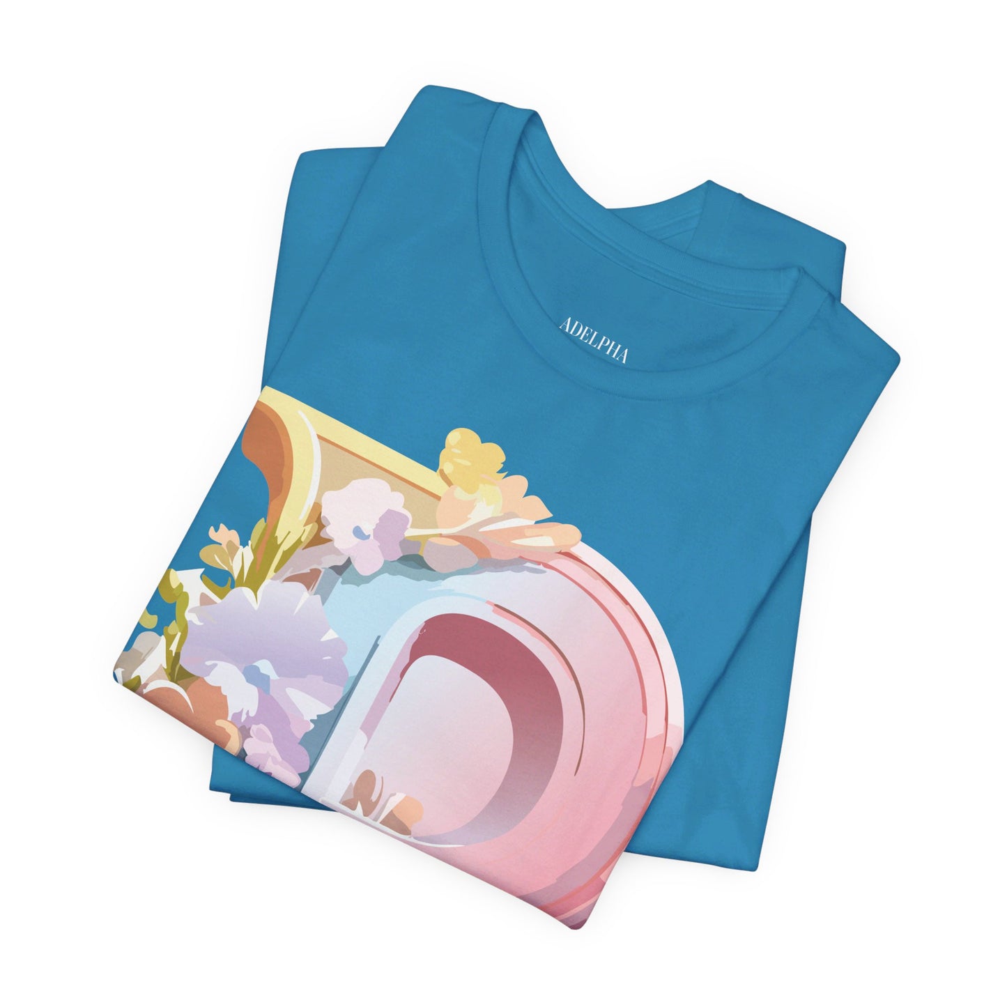 Natural Cotton Tee Shirt - Letters Collection - P Printify