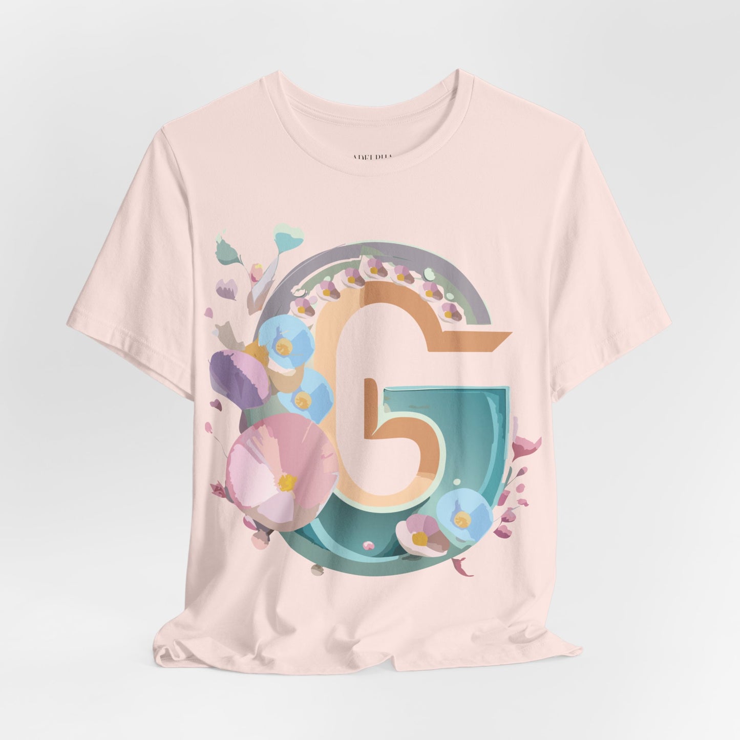 Natural Cotton Tee Shirt - Letters Collection - G Printify