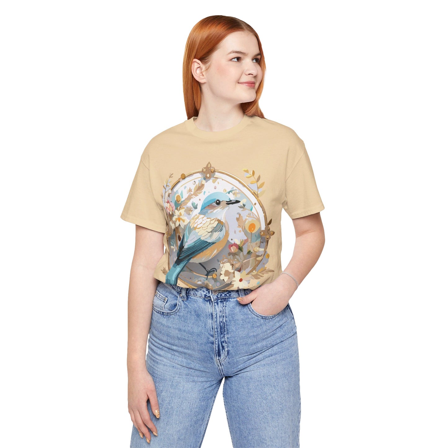 Natural Cotton Tee Shirt - Medallion Collection Printify