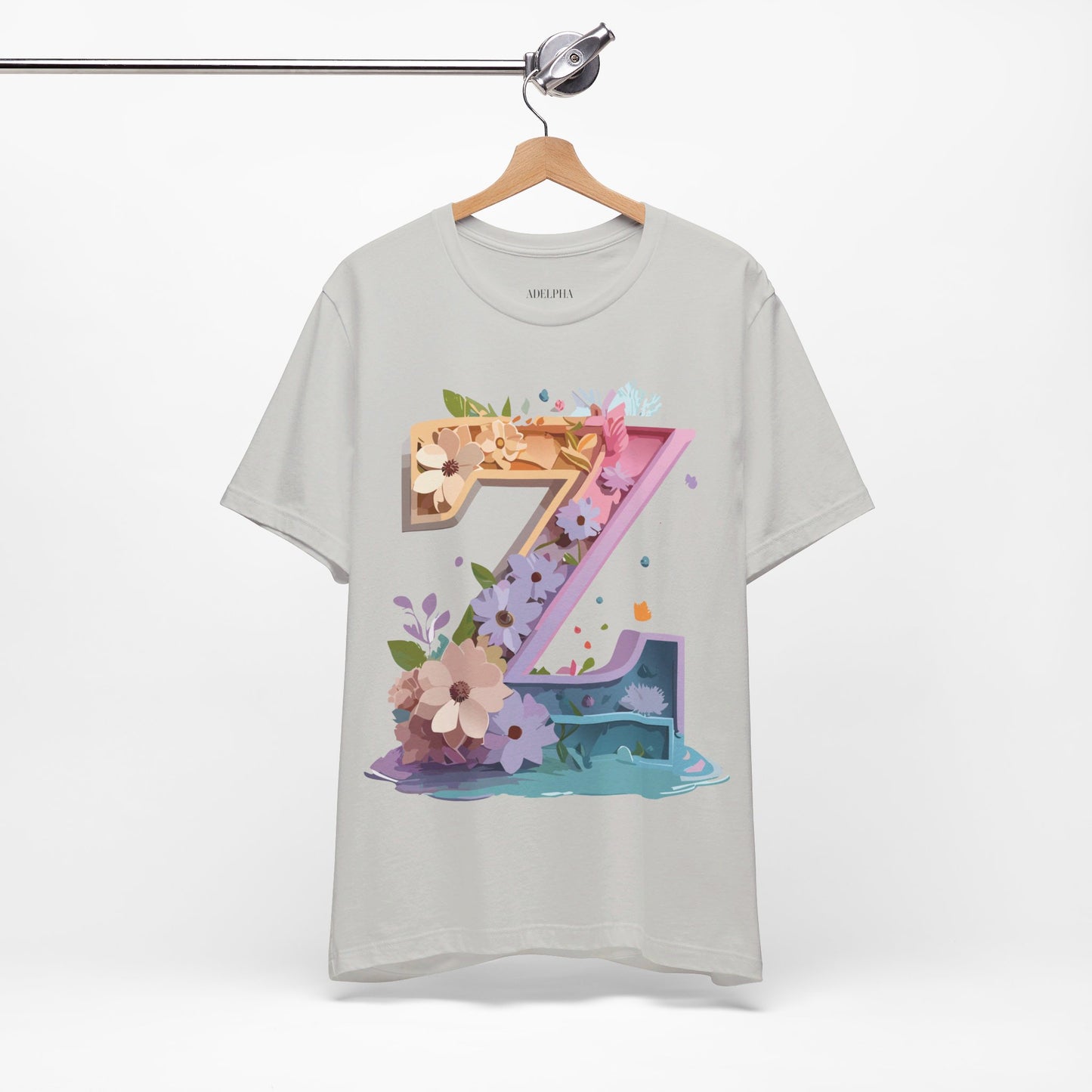 Natural Cotton Tee Shirt - Letters Collection - Z Printify
