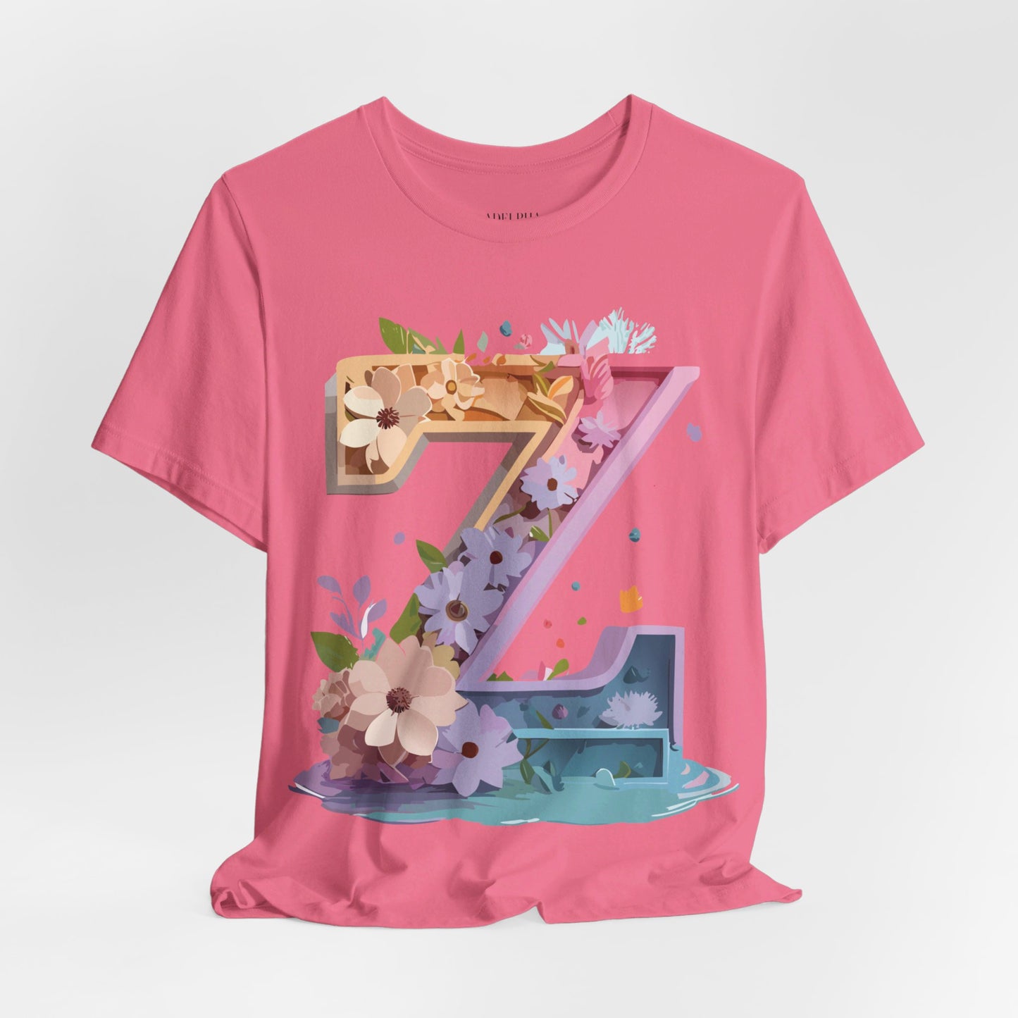 Natural Cotton Tee Shirt - Letters Collection - Z Printify