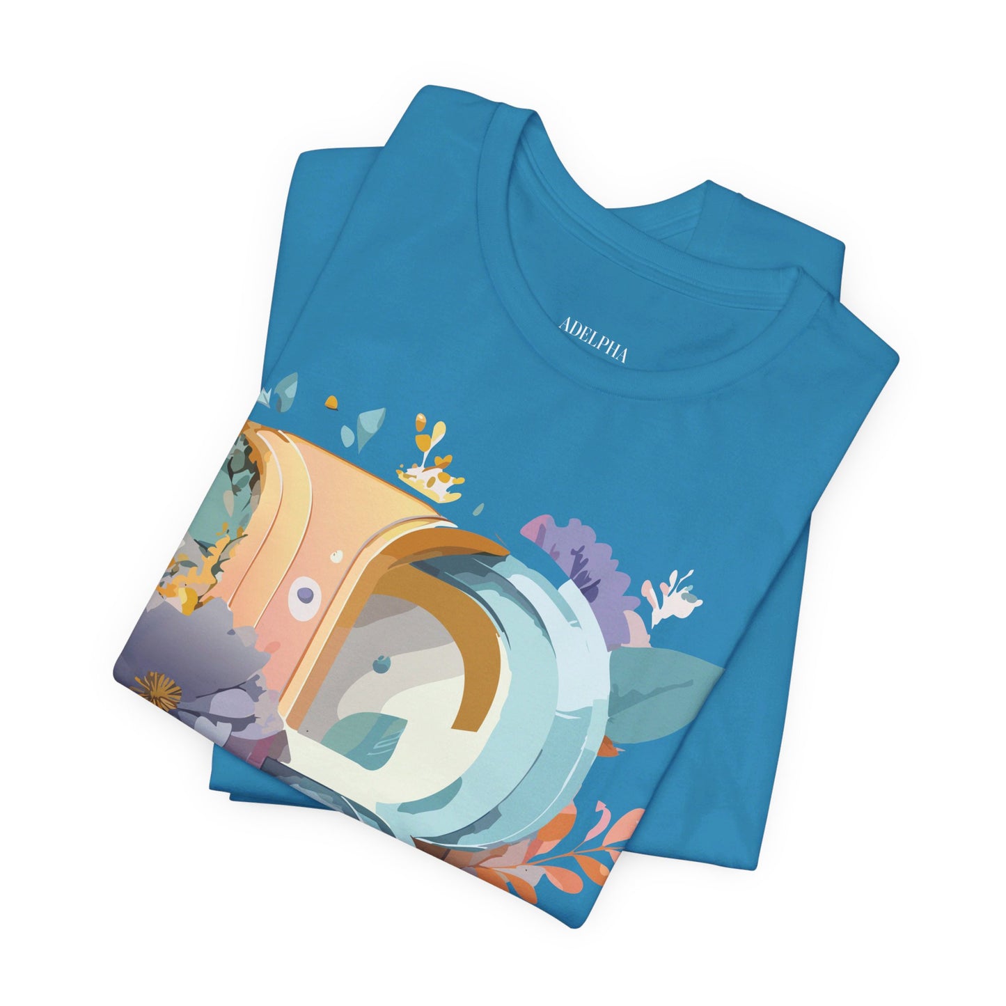Natural Cotton Tee Shirt - Letters Collection - R Printify