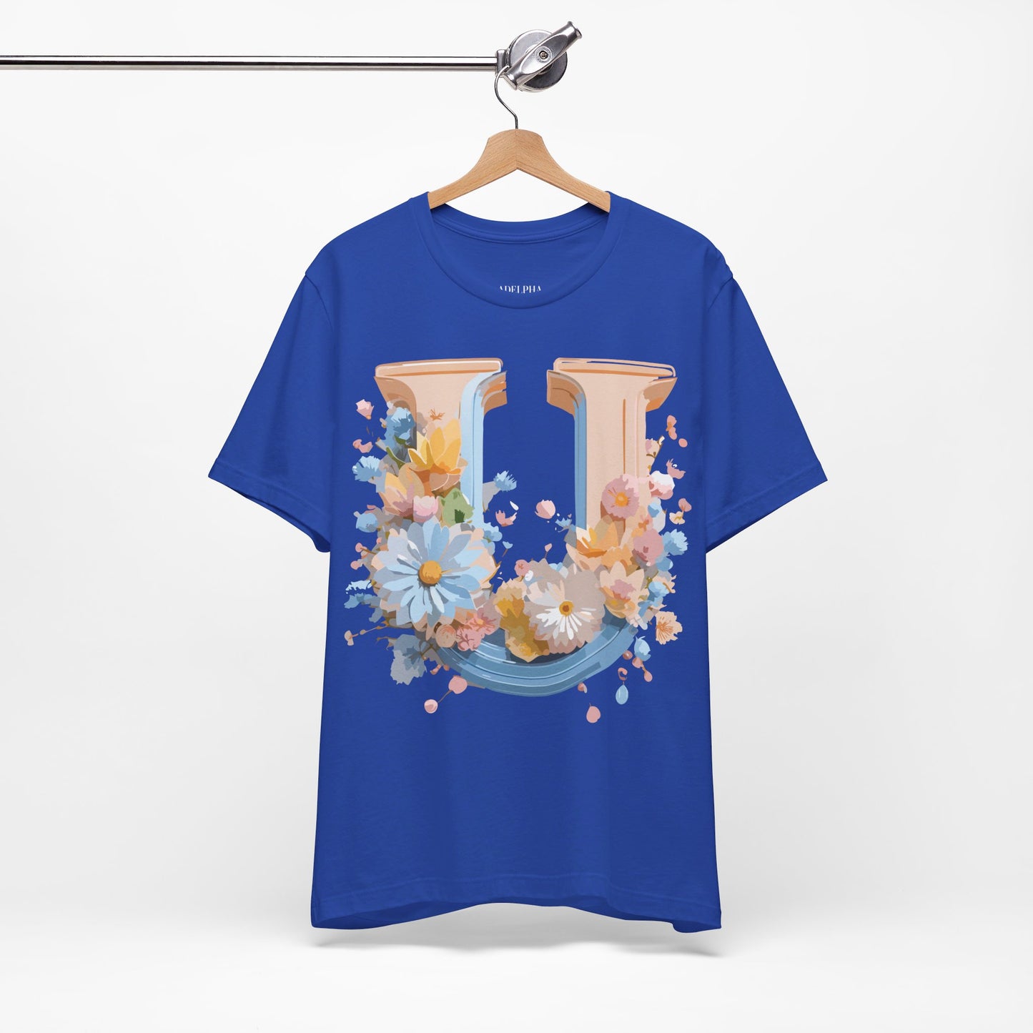 Natural Cotton Tee Shirt - Letters Collection - U Printify