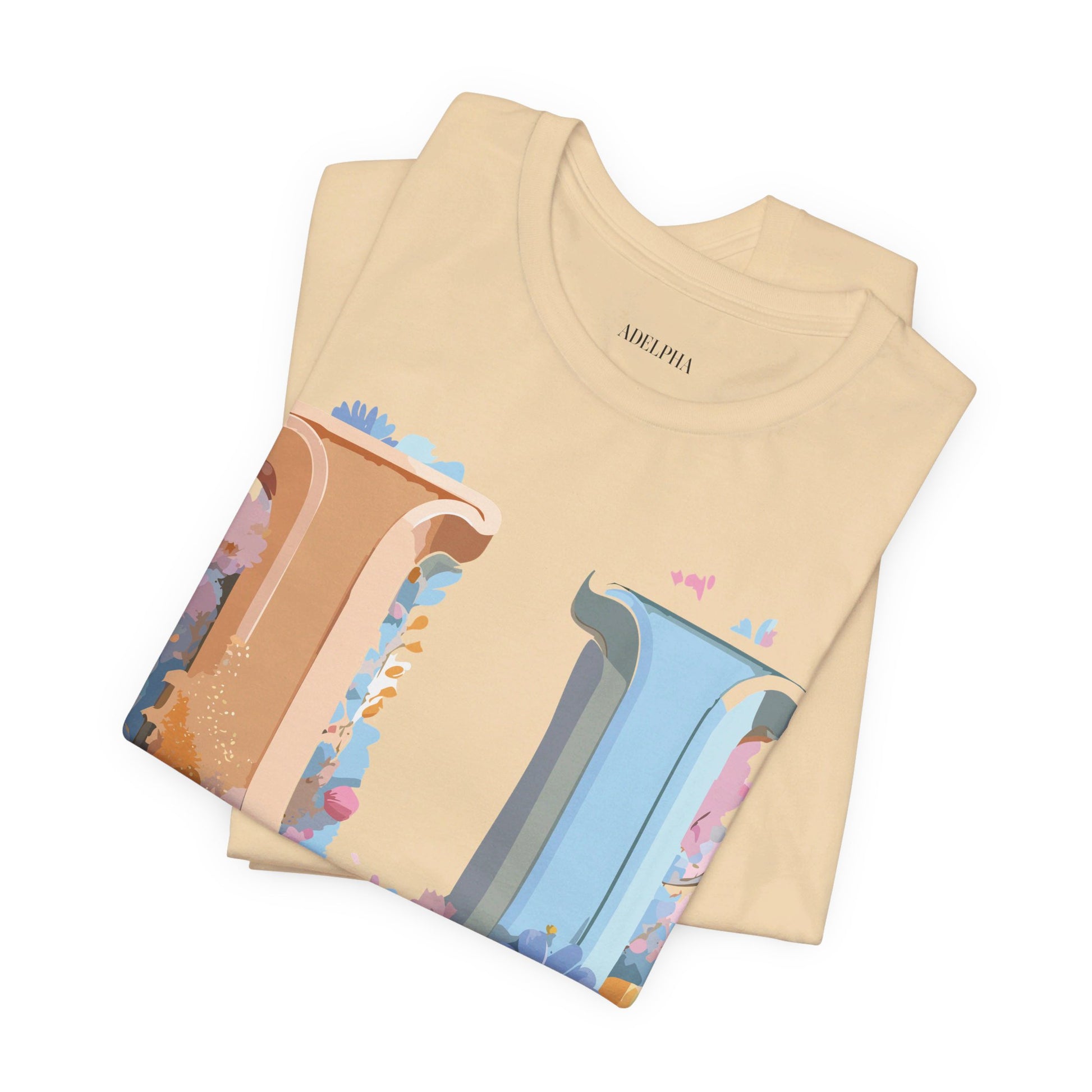 Natural Cotton Tee Shirt - Letters Collection - U Printify