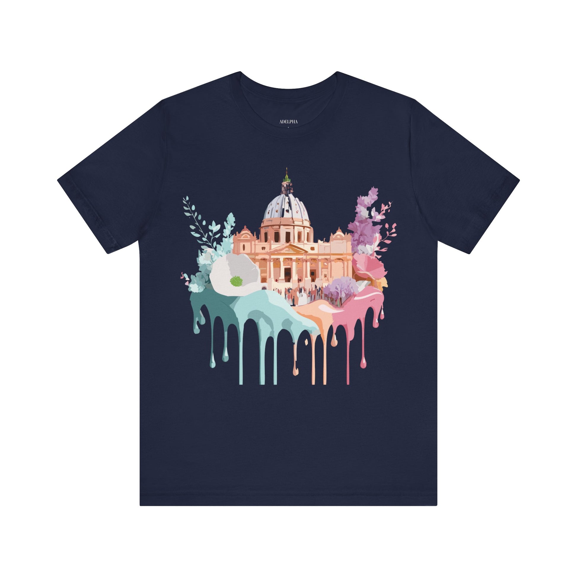 Natural Cotton Tee Shirt - Beautiful Places Collection - Rome Printify
