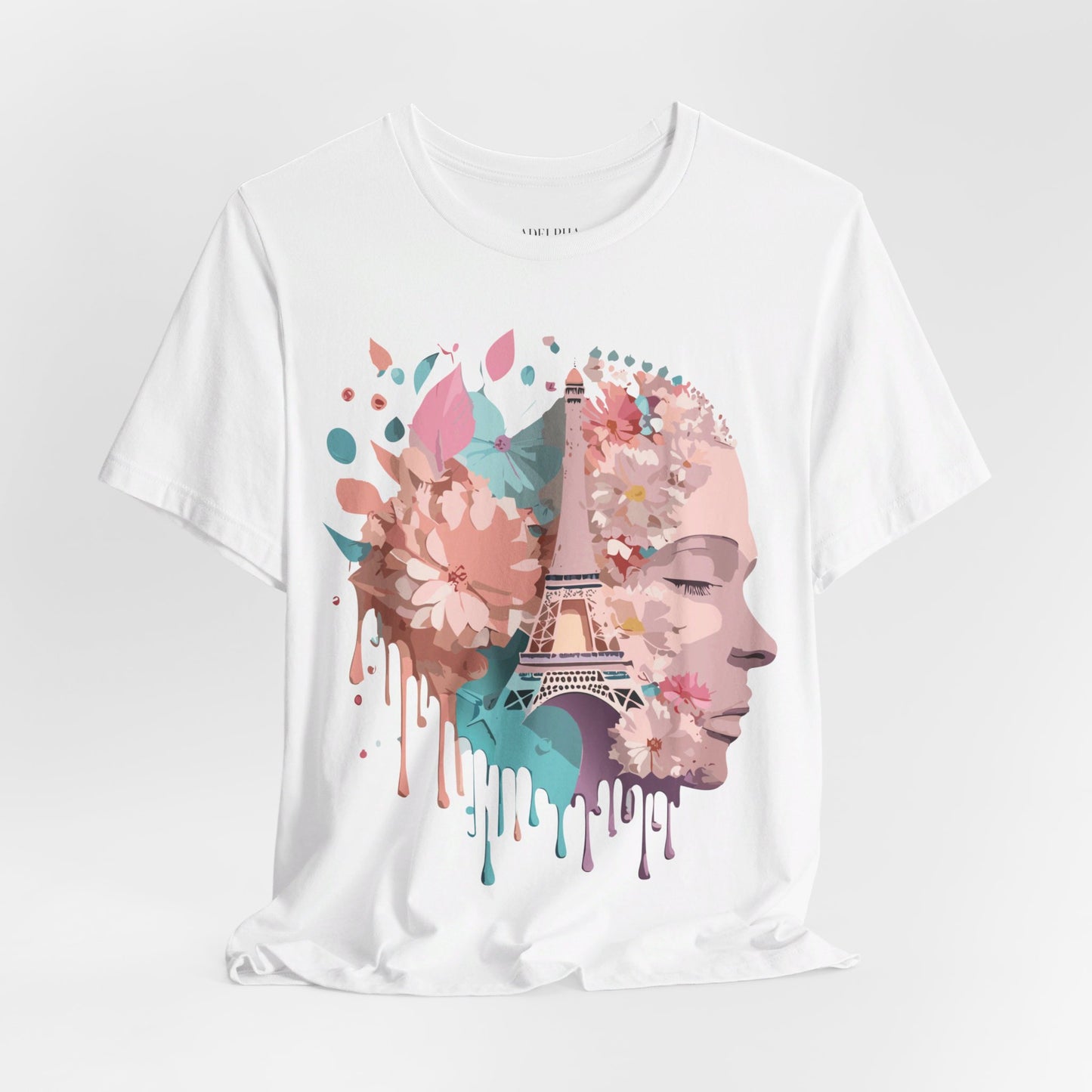 Natural Cotton Tee Shirt - Beautiful Places Collection - Paris Printify