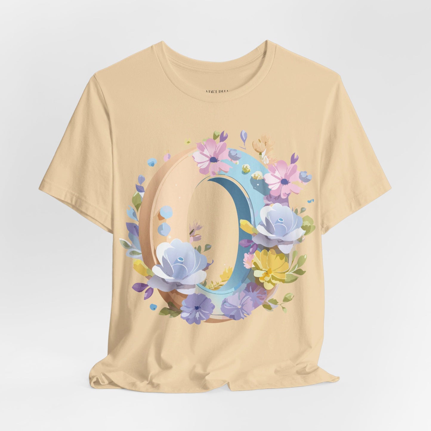 Natural Cotton Tee Shirt - Letters Collection - O Printify