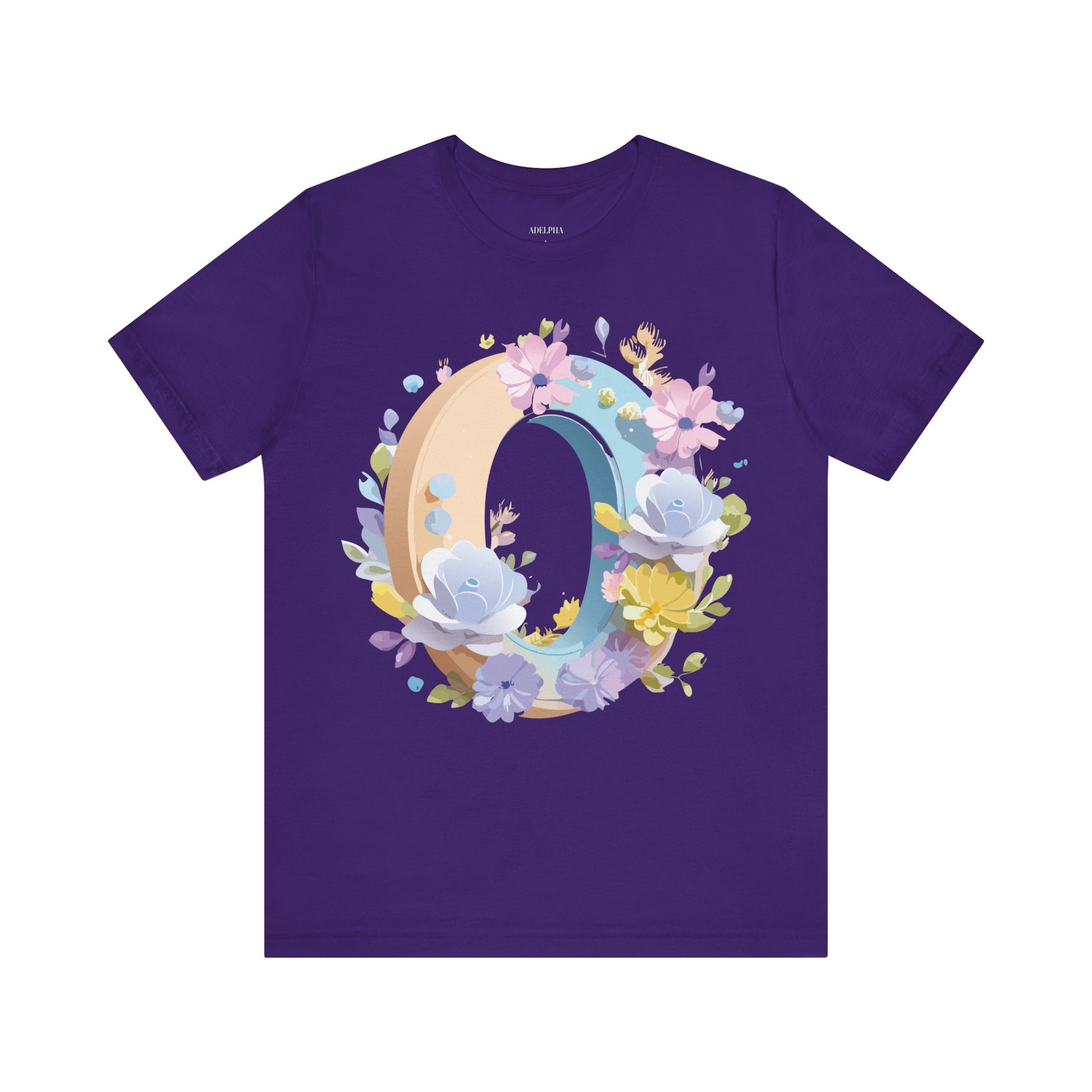 Natural Cotton Tee Shirt - Letters Collection - O Printify