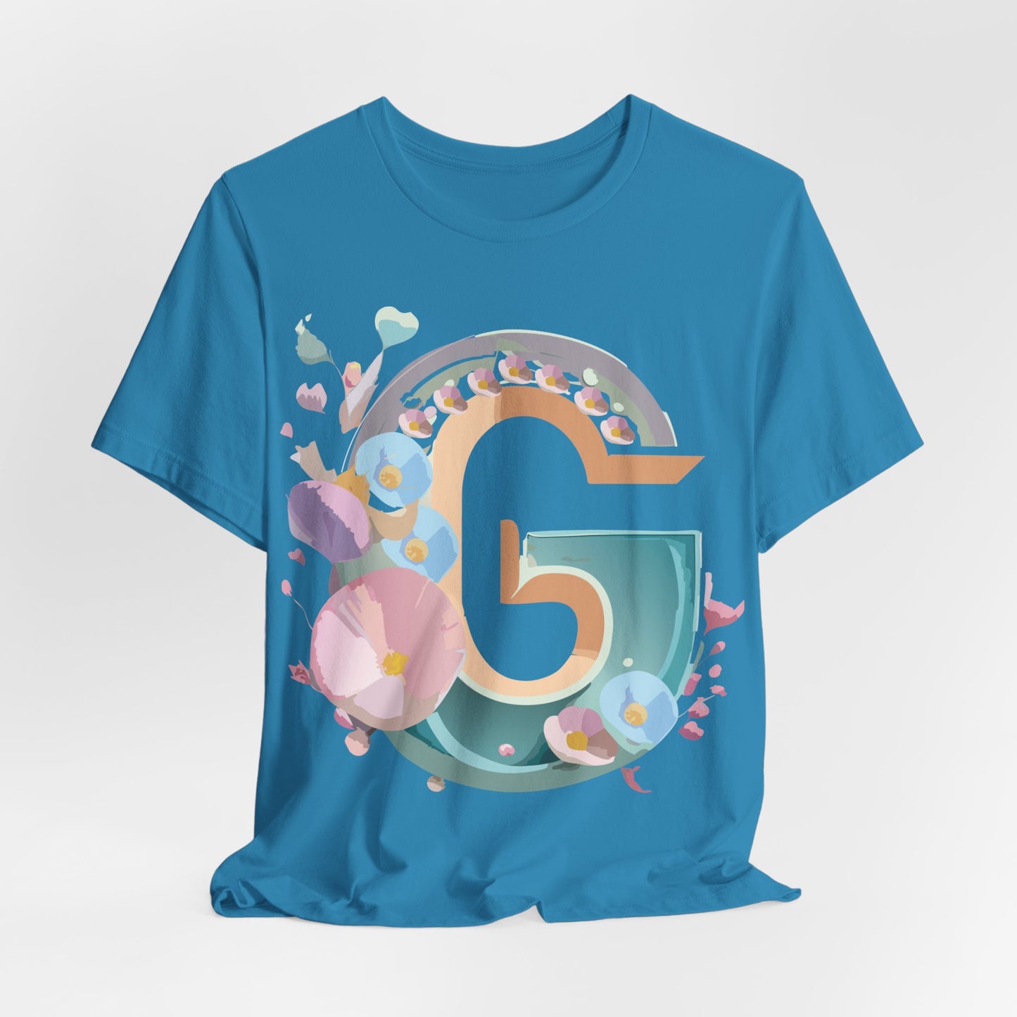 Natural Cotton Tee Shirt - Letters Collection - G Printify