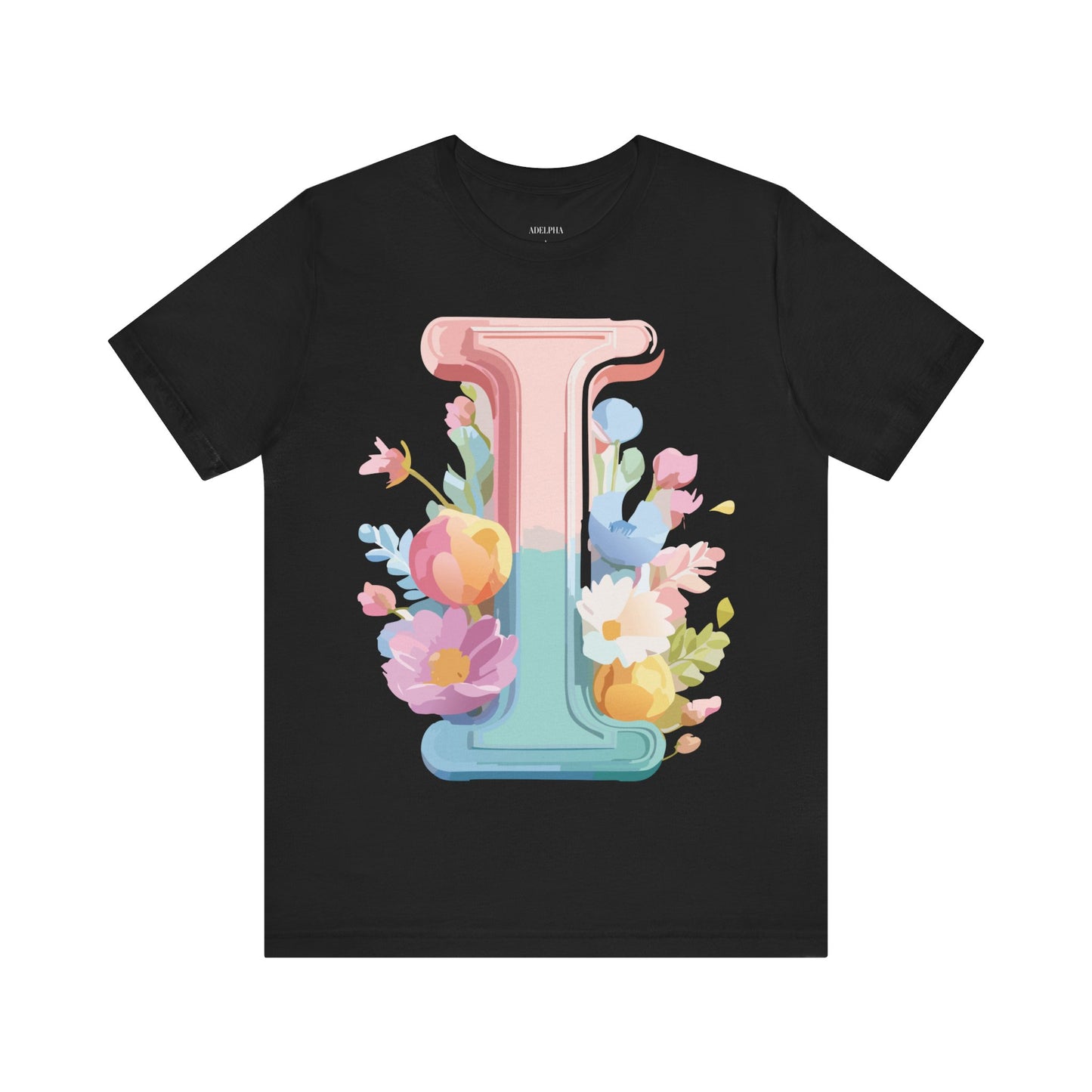 Natural Cotton Tee Shirt - Letters Collection - I Printify