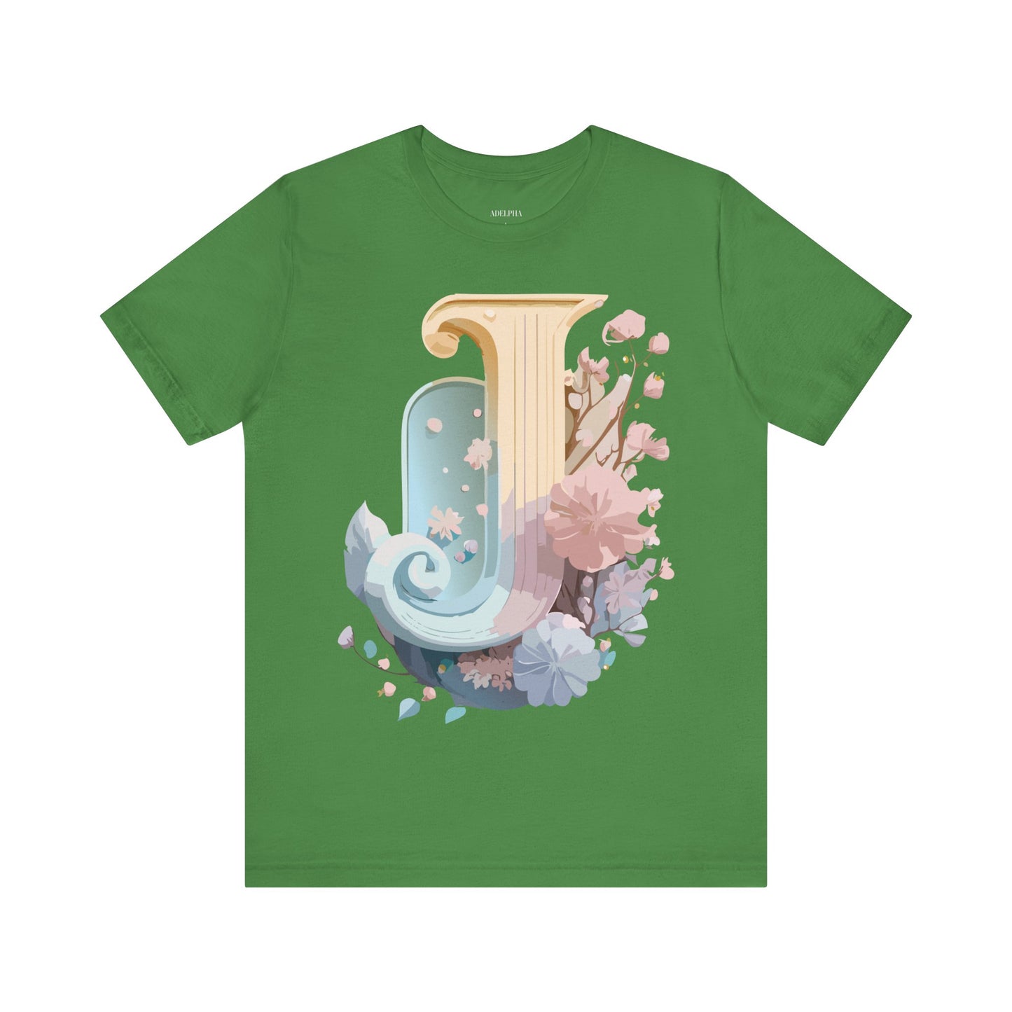 Natural Cotton Tee Shirt - Letters Collection - J Printify