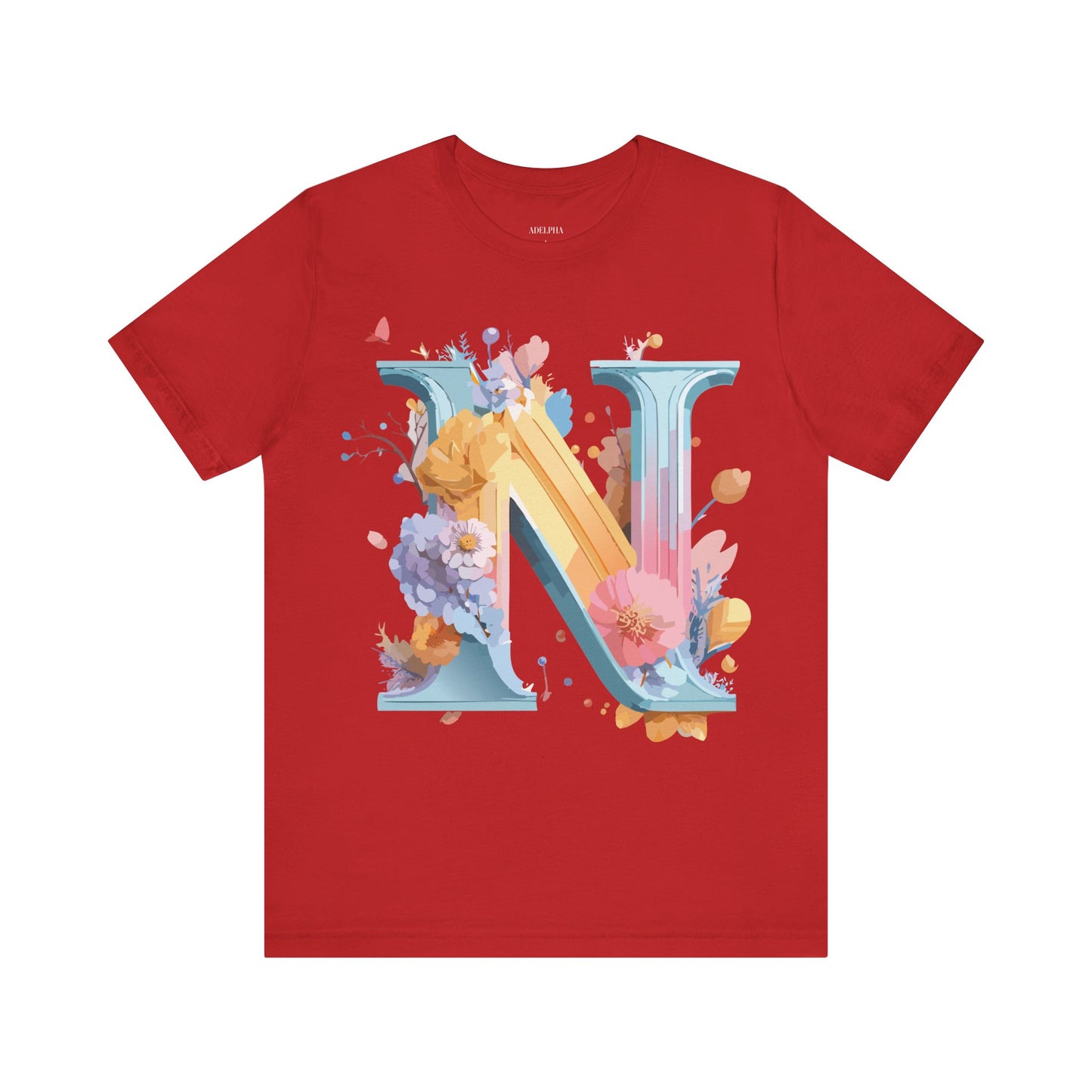 Natural Cotton Tee Shirt - Letters Collection - N Printify