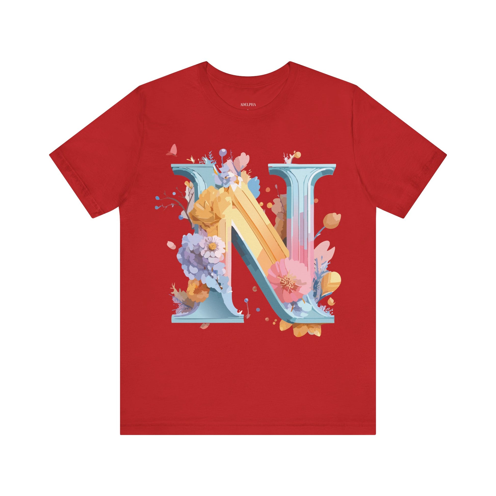 Natural Cotton Tee Shirt - Letters Collection - N Printify