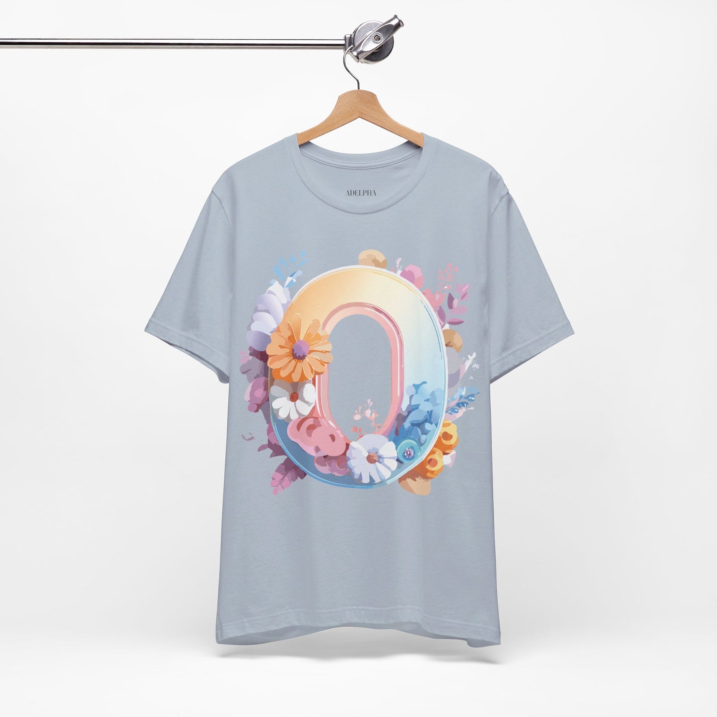 Natural Cotton Tee Shirt - Letters Collection - O Printify