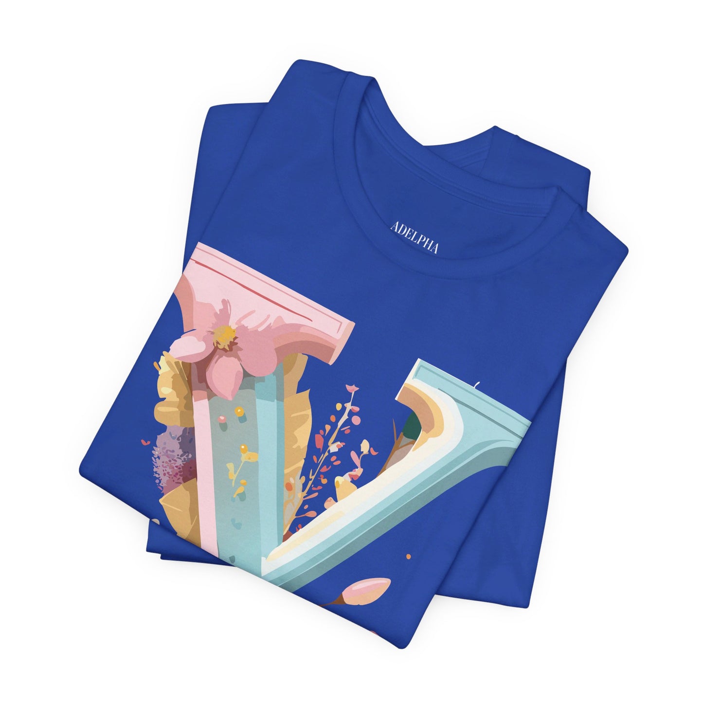 Natural Cotton Tee Shirt - Letters Collection - Y Printify